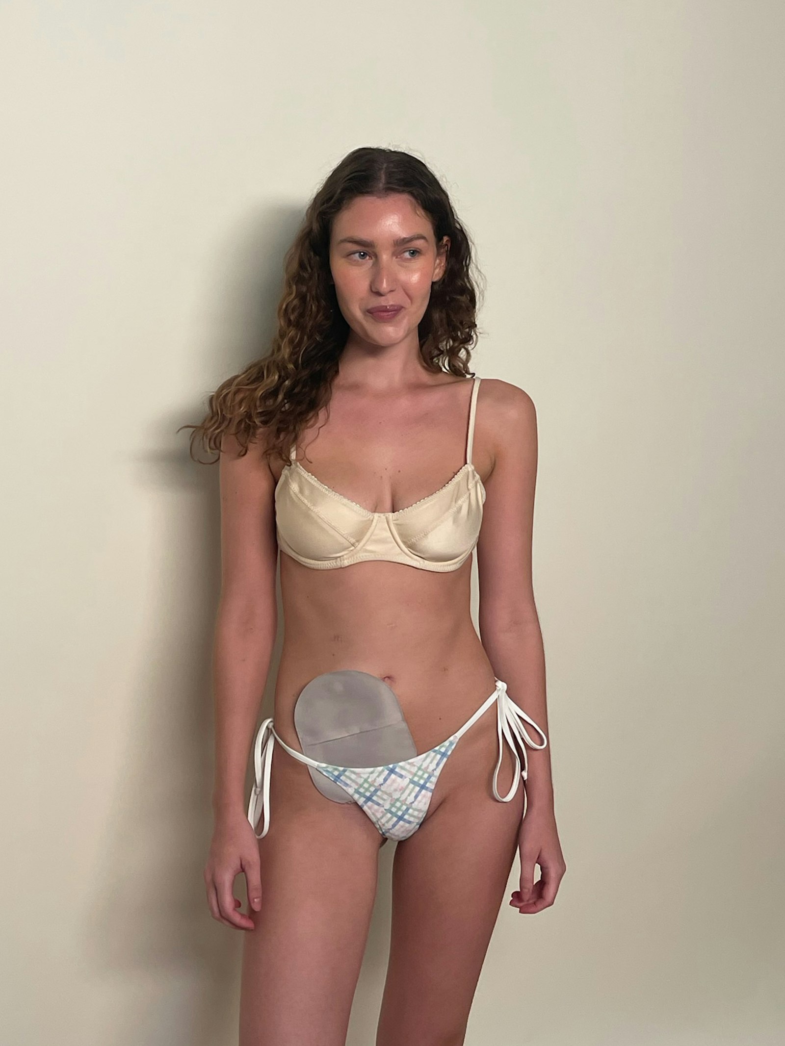 Matilda Satin Top Sand Castle
