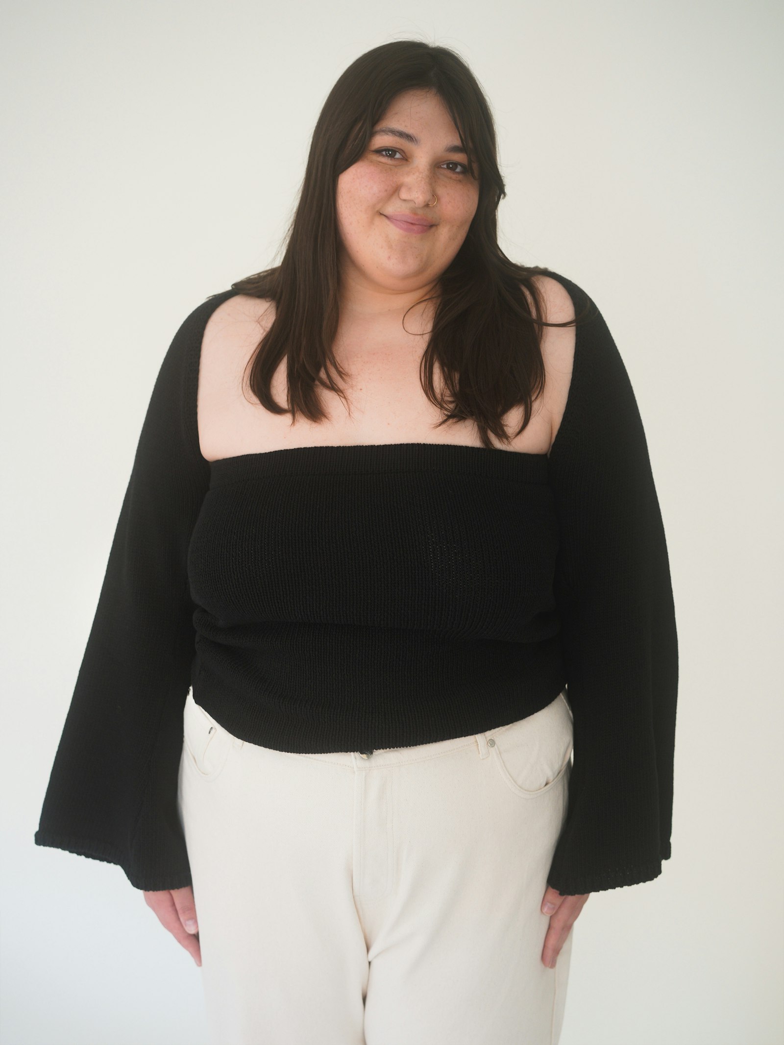 Knitted Shrug Black