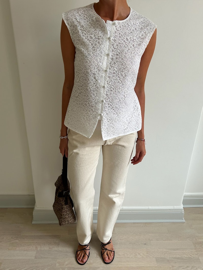 Begin Again Top White
