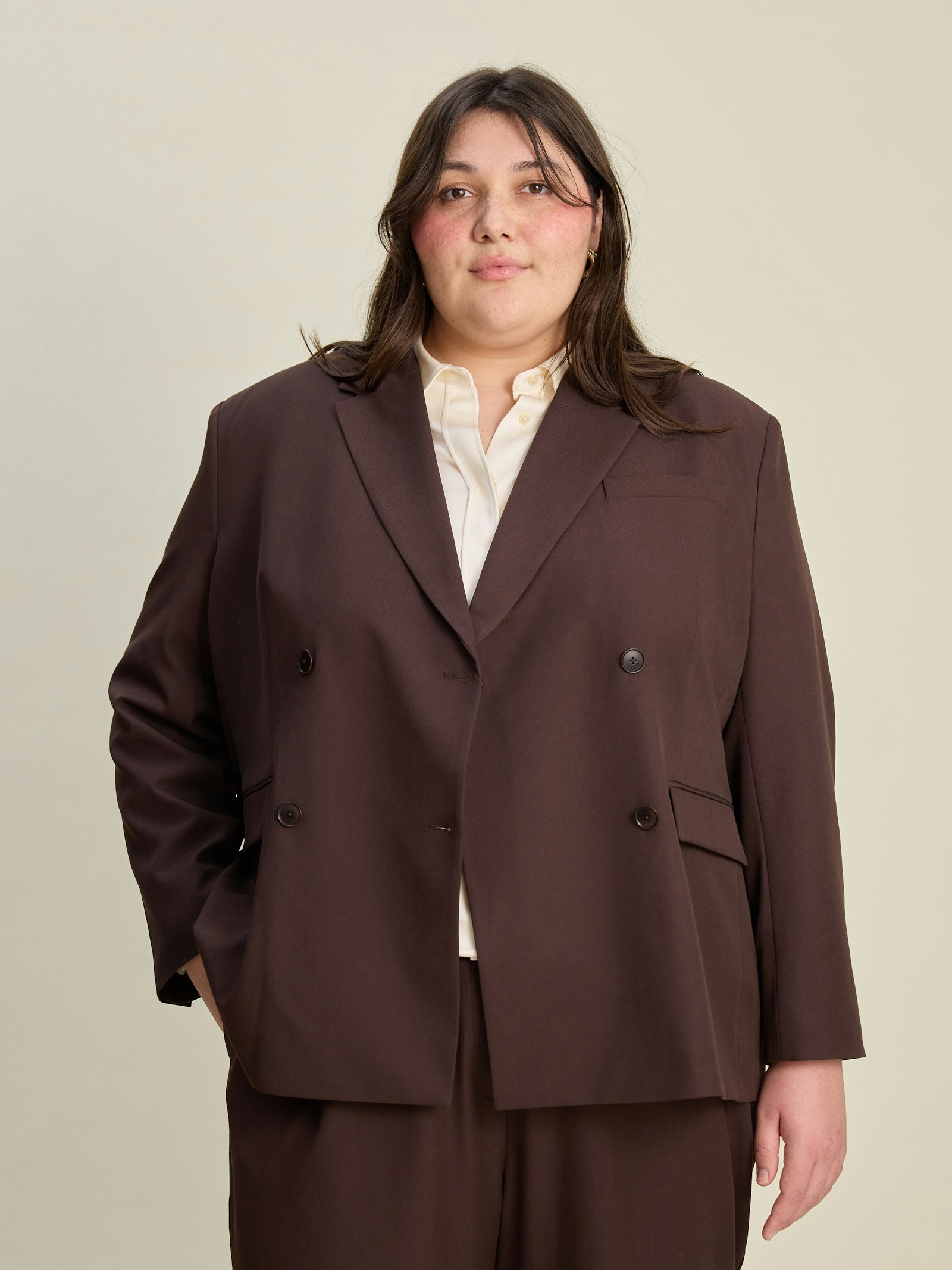 Essential Blazer Brown