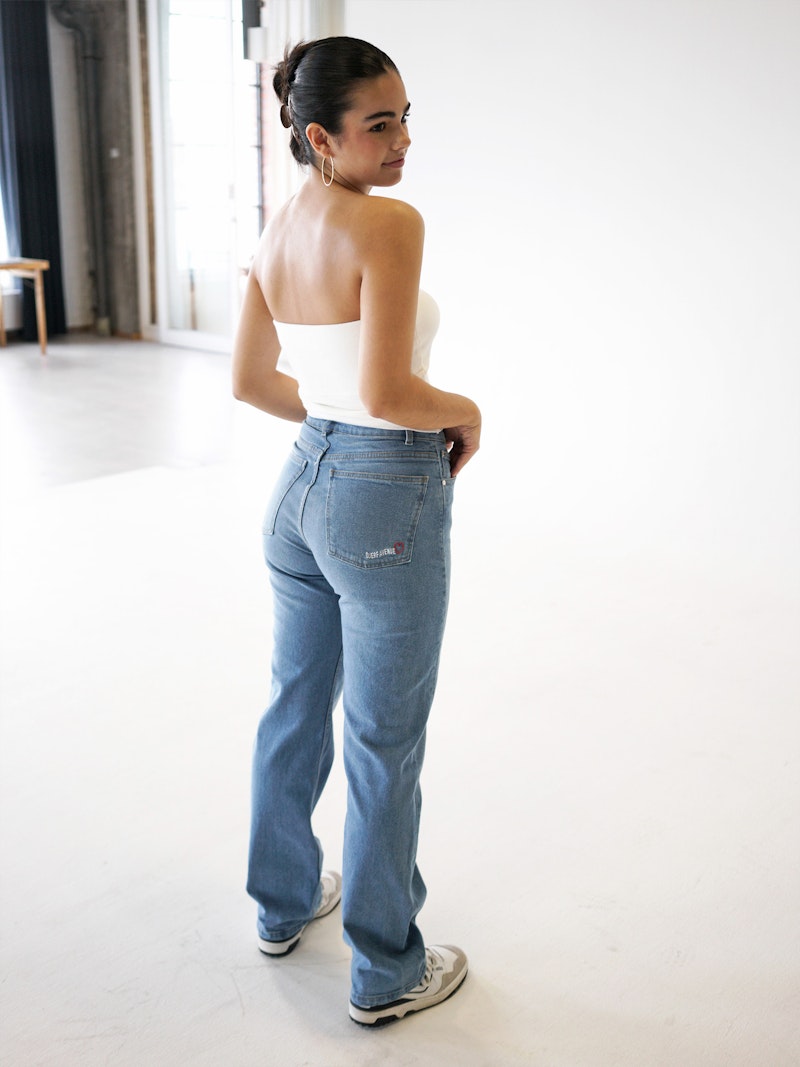 Straight Jeans Mid Blue