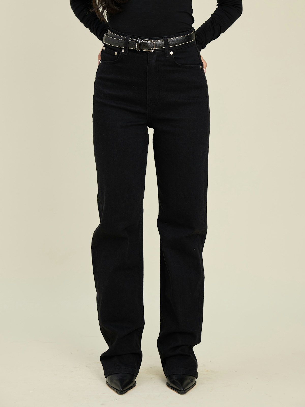 Straight Jeans Midnight Black