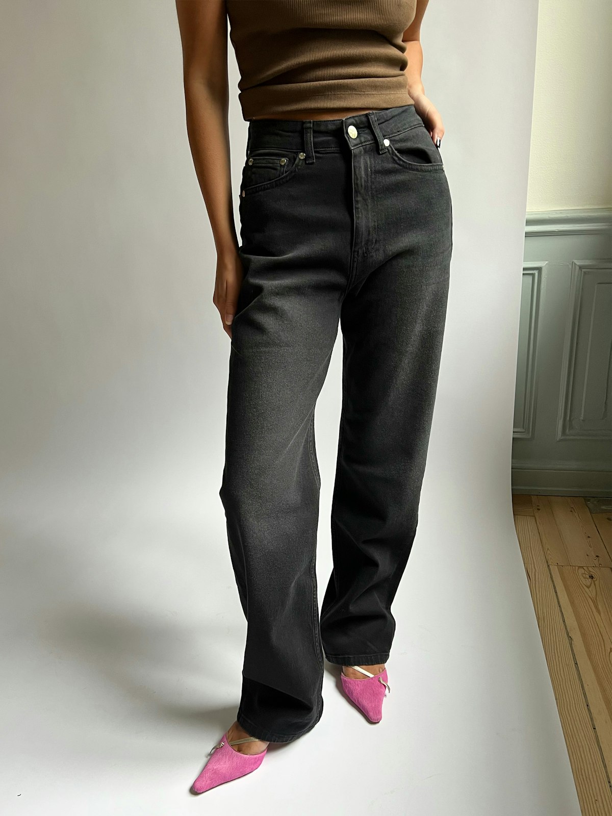 Straight Jeans Black