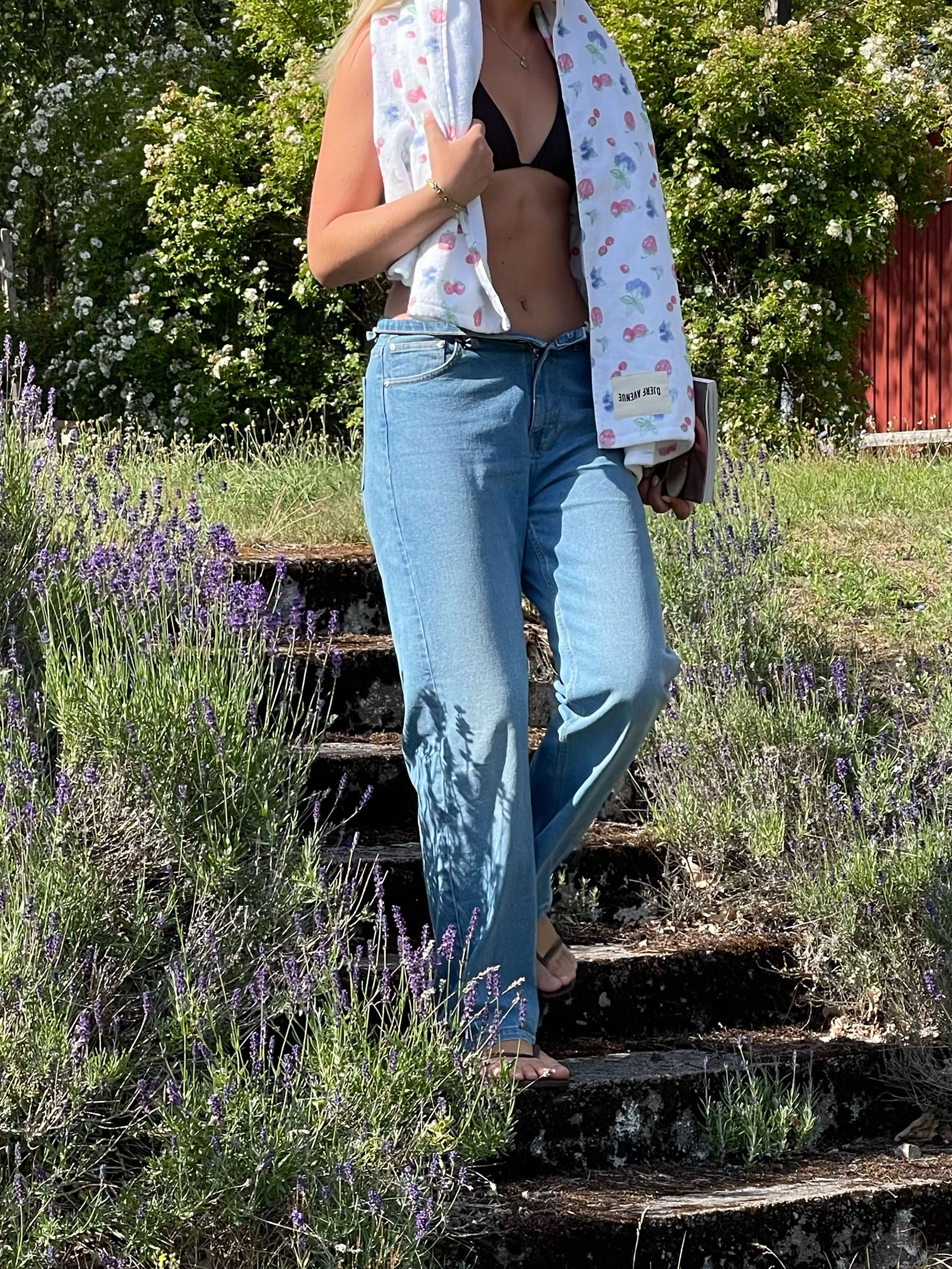 Straight Jeans Mid Blue - Mid blue | Djerf Avenue