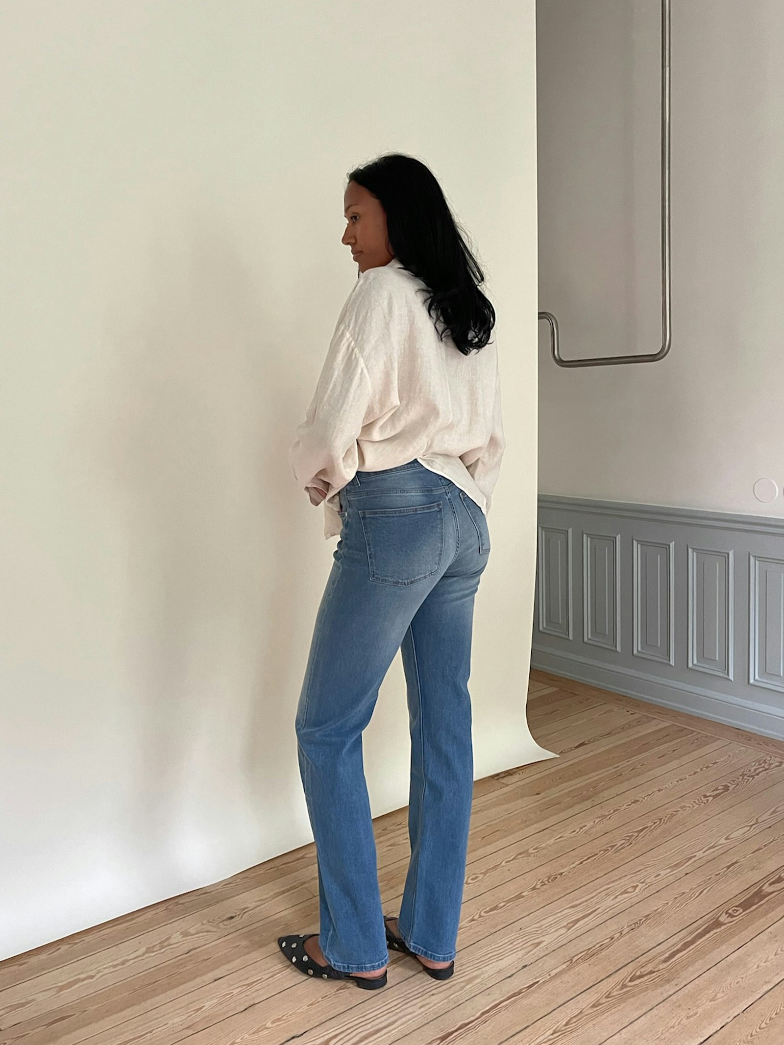 Straight Jeans Mid Blue