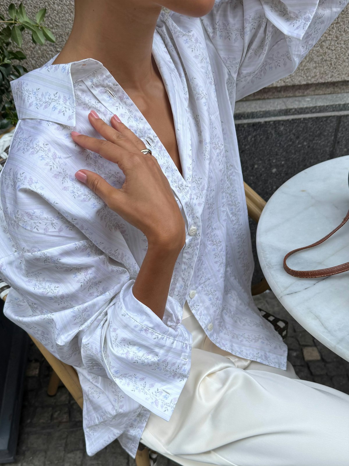 Poplin Classic Shirt Lilac Dreams
