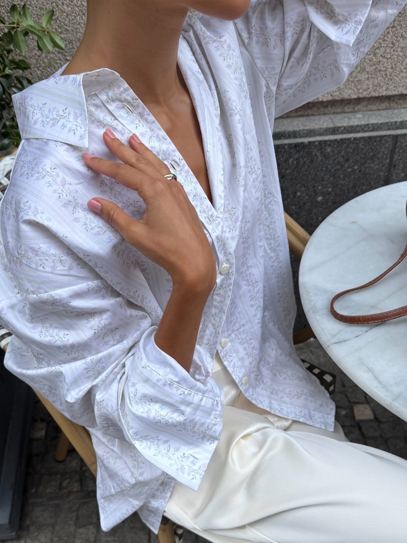 Poplin Classic Shirt Lilac Dreams