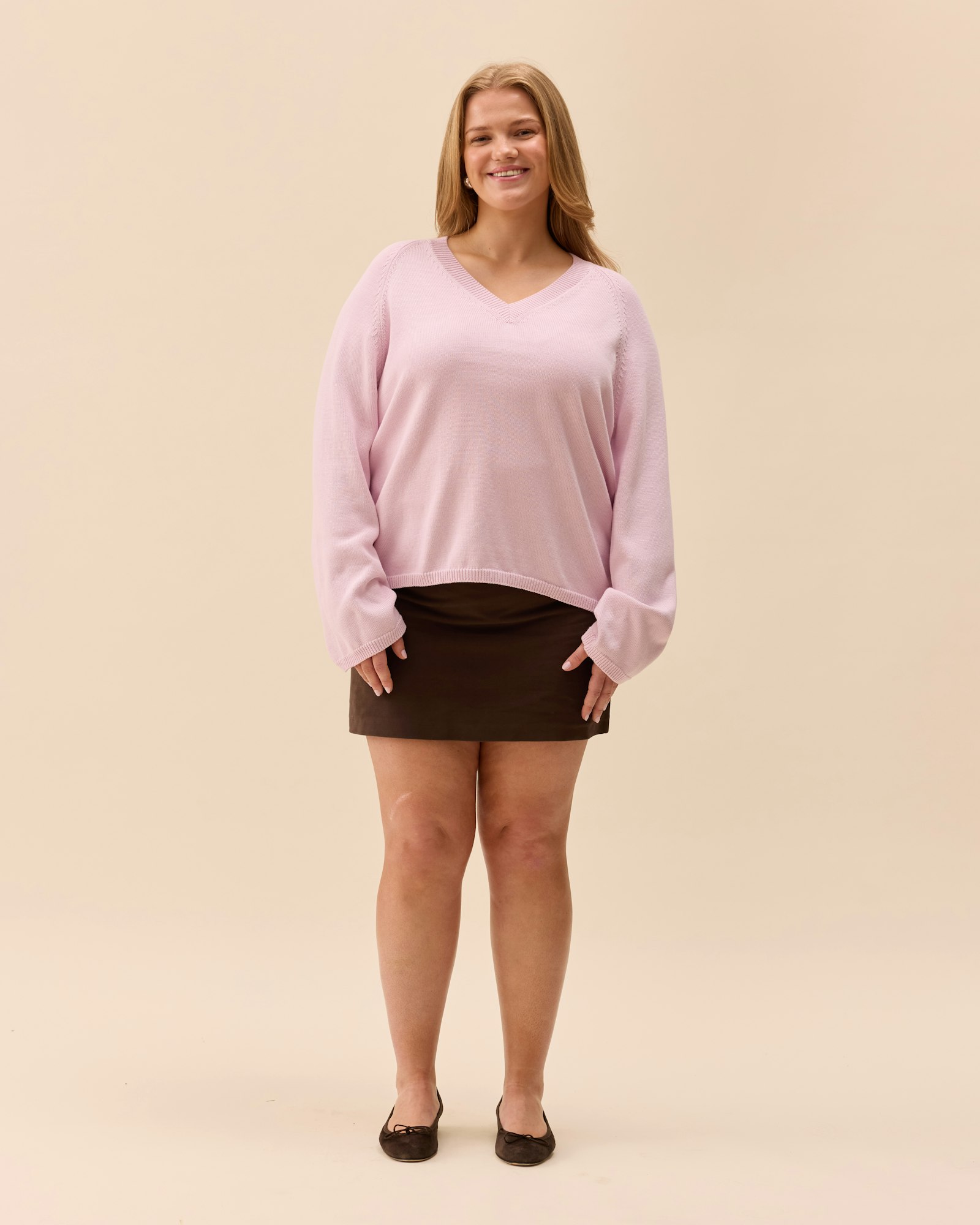 V-neck Sweater Lilac
