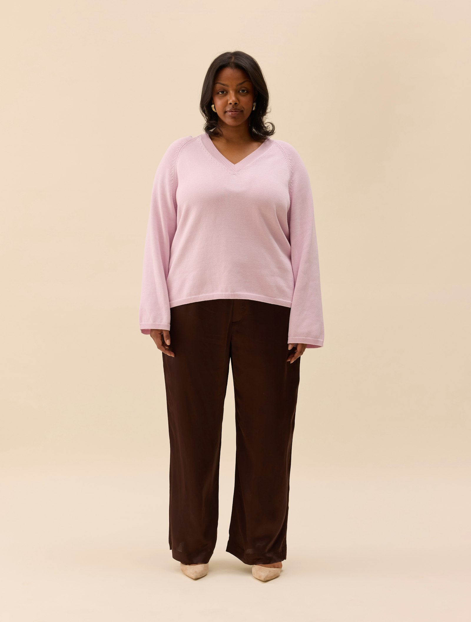 V-neck Sweater Lilac