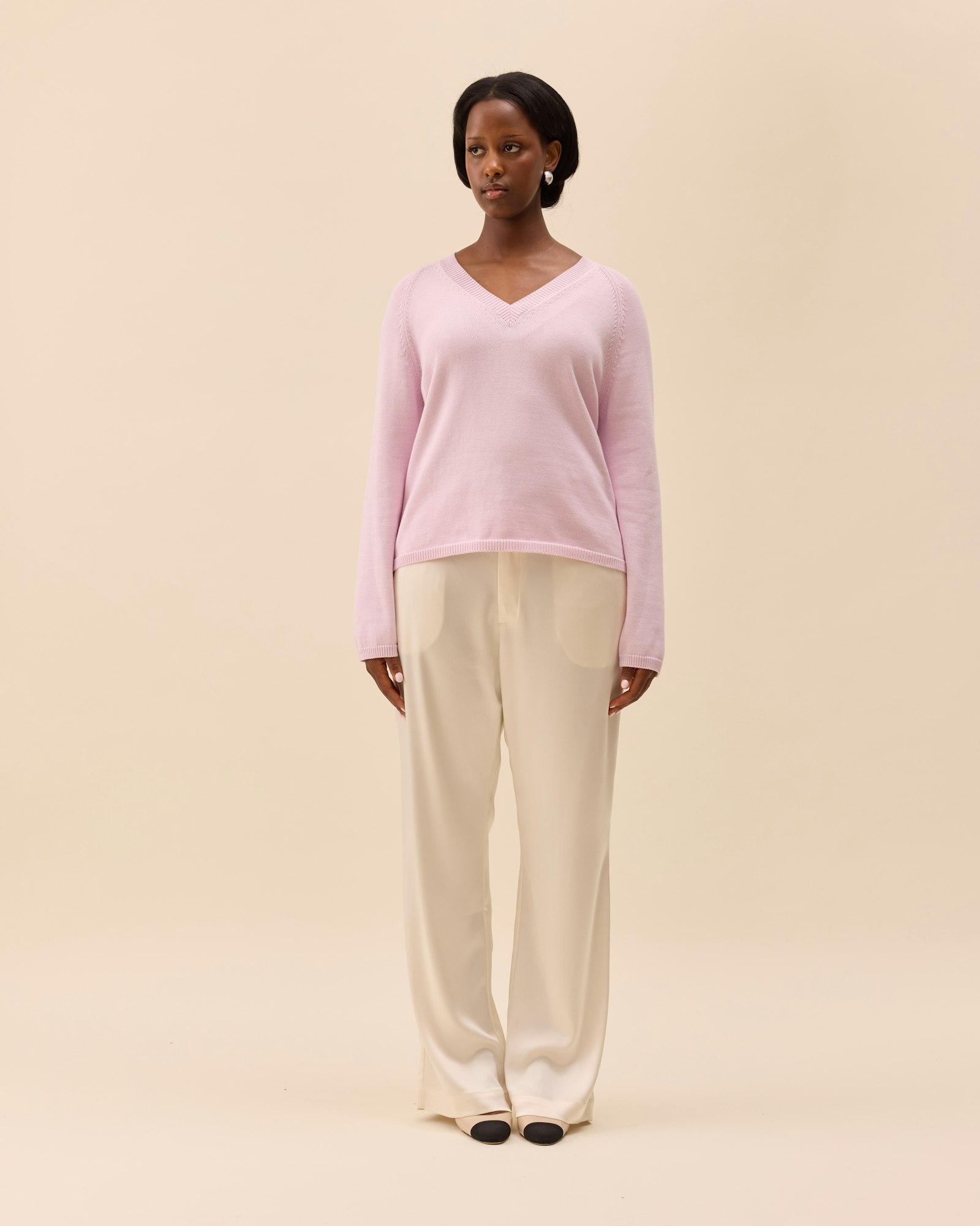 V-neck Sweater Lilac