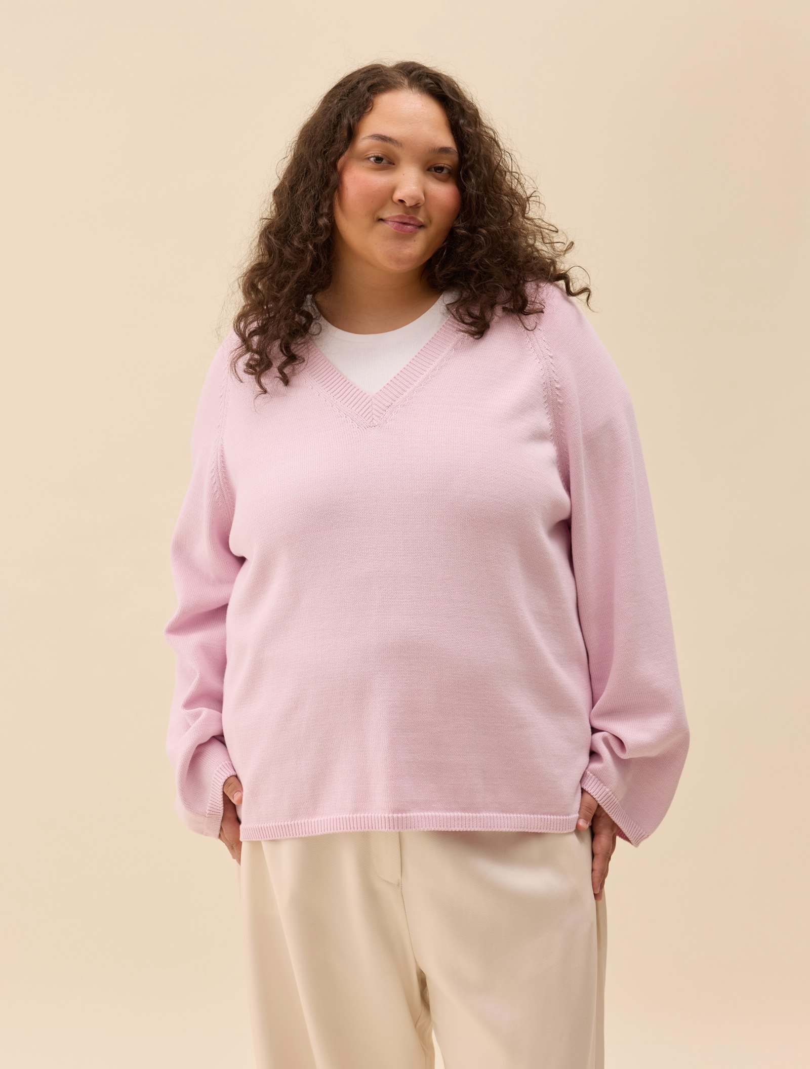 V-neck Sweater Lilac