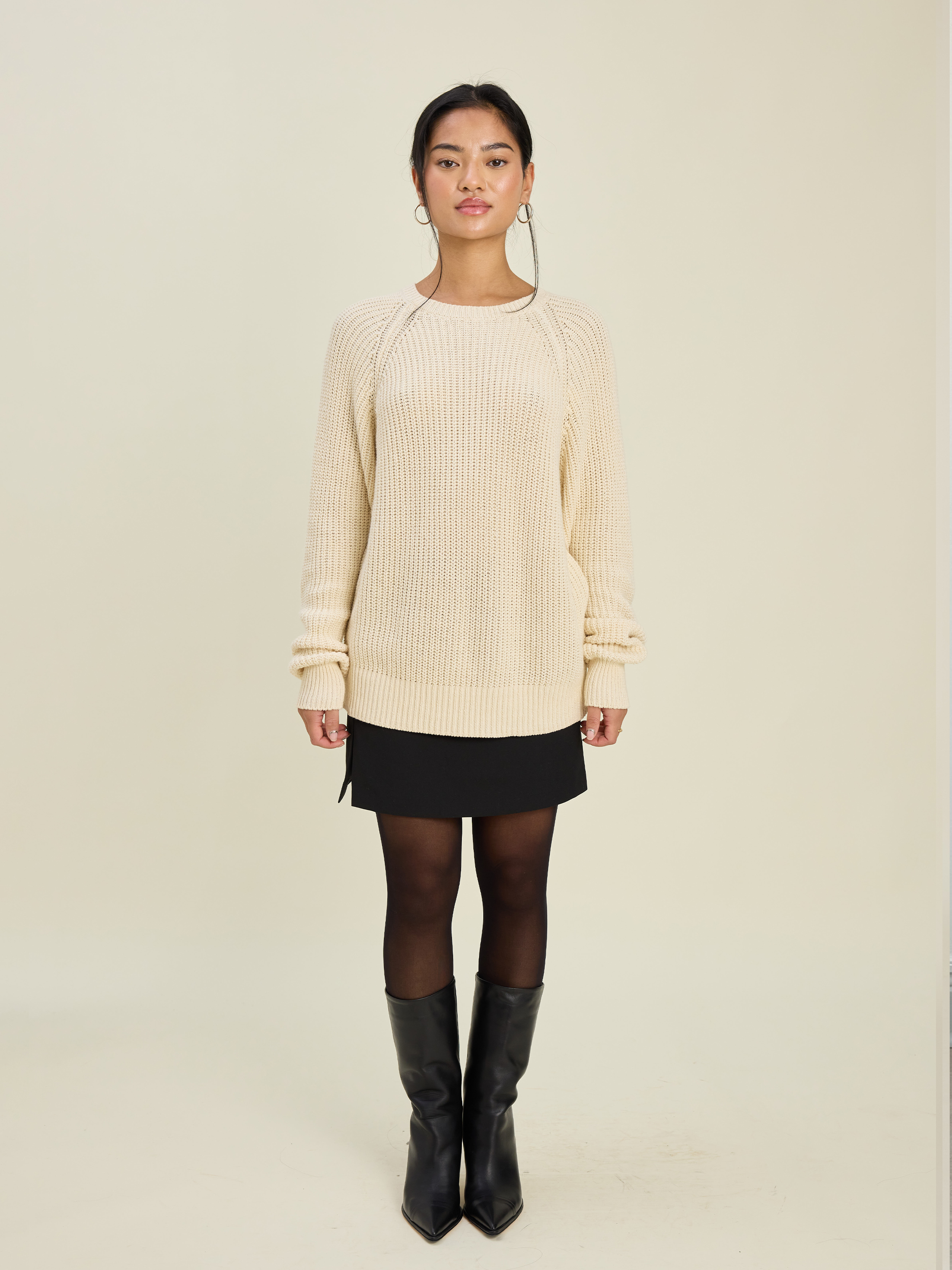 COMBINATION HEATHER GR ◇PRENDA◇ SWEATSHIRT JUVENTUD RAGLAN