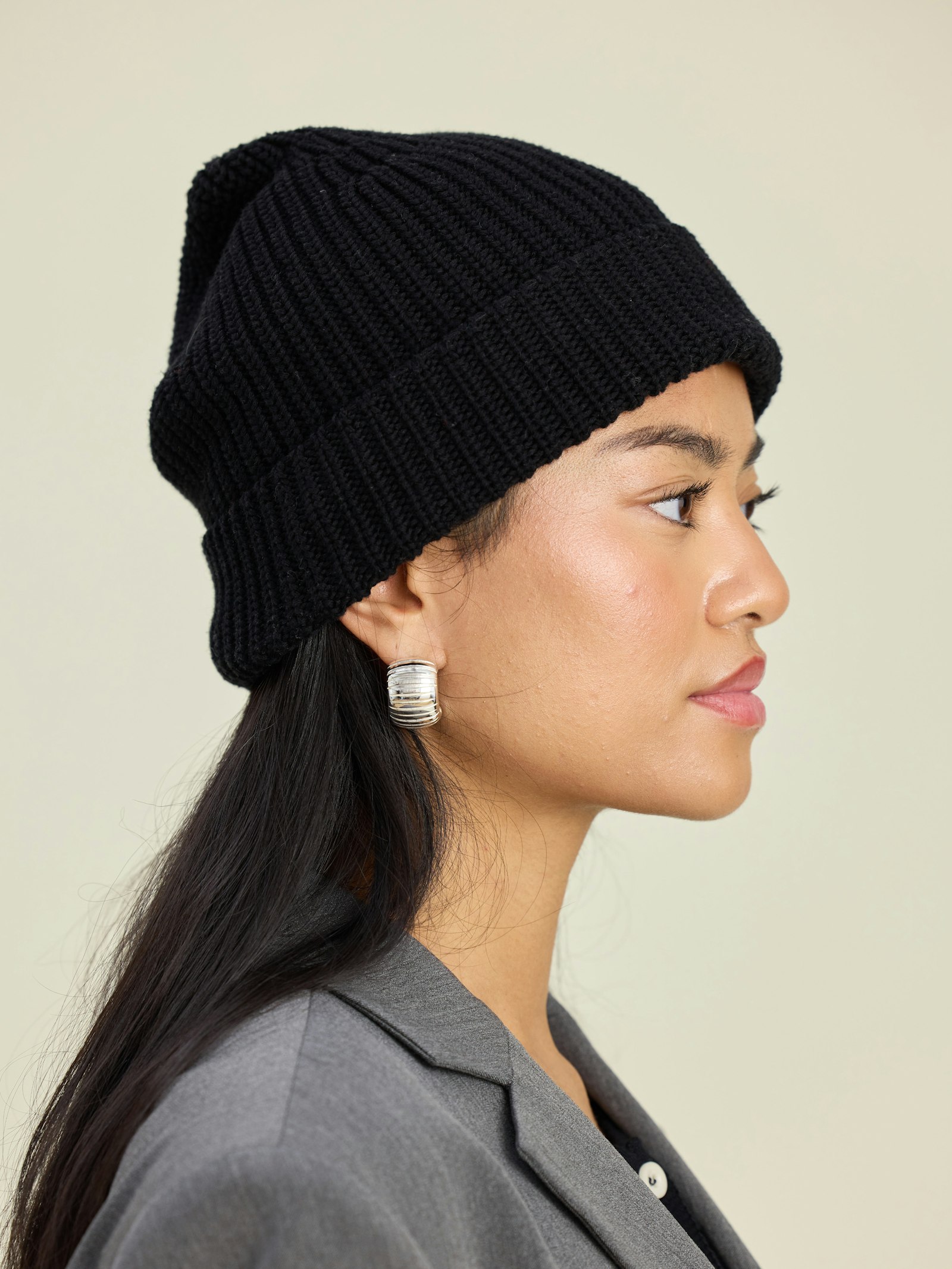 Knitted Beanie Black