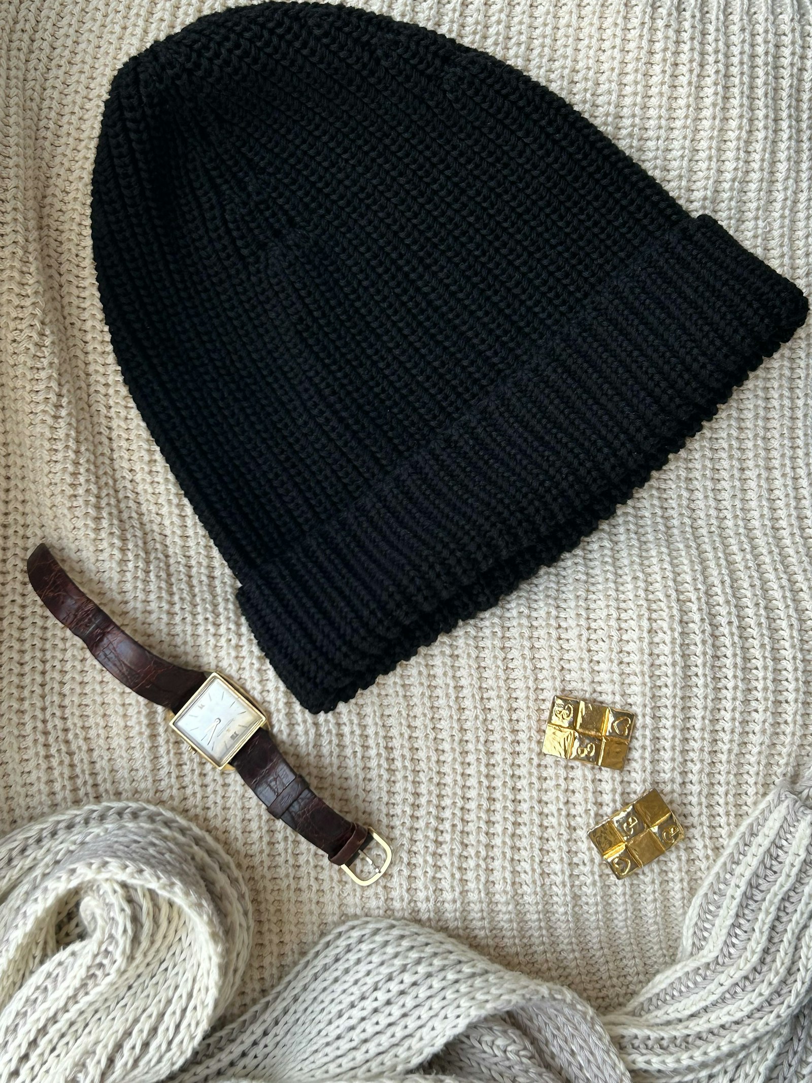 Knitted Beanie Black