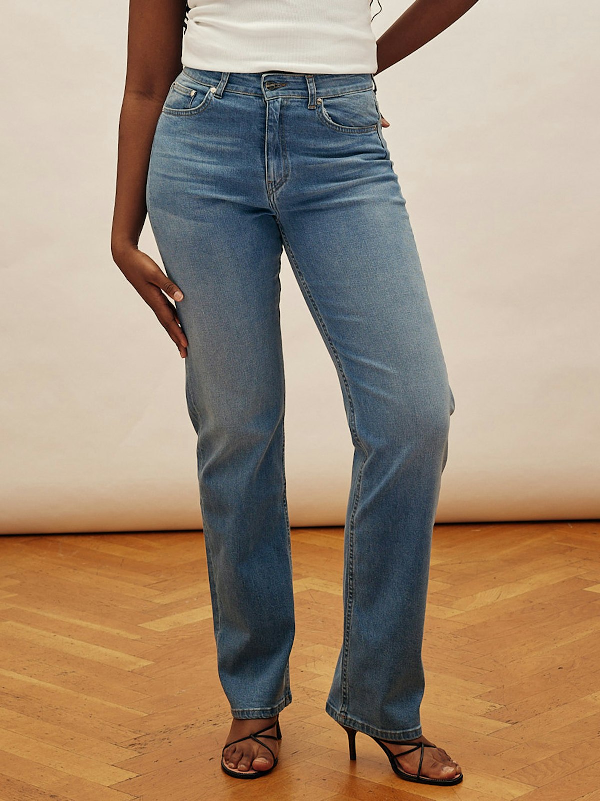 Straight Jeans Mid Blue - Tall