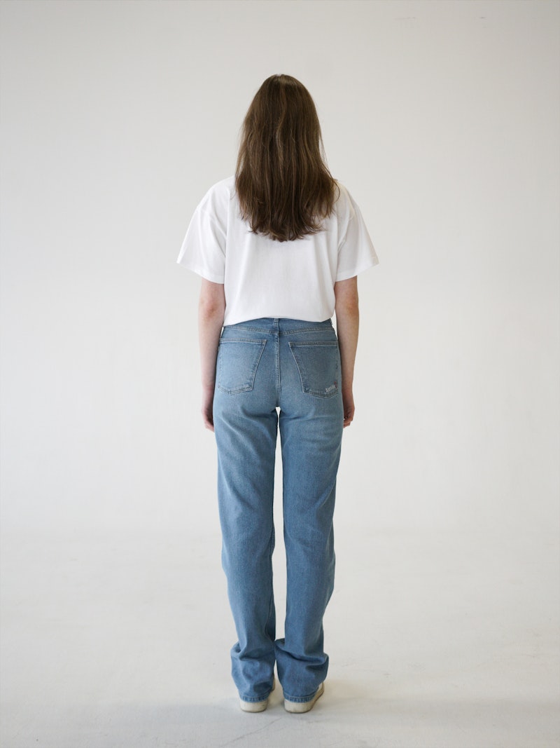 Straight Jeans Mid Blue - Tall
