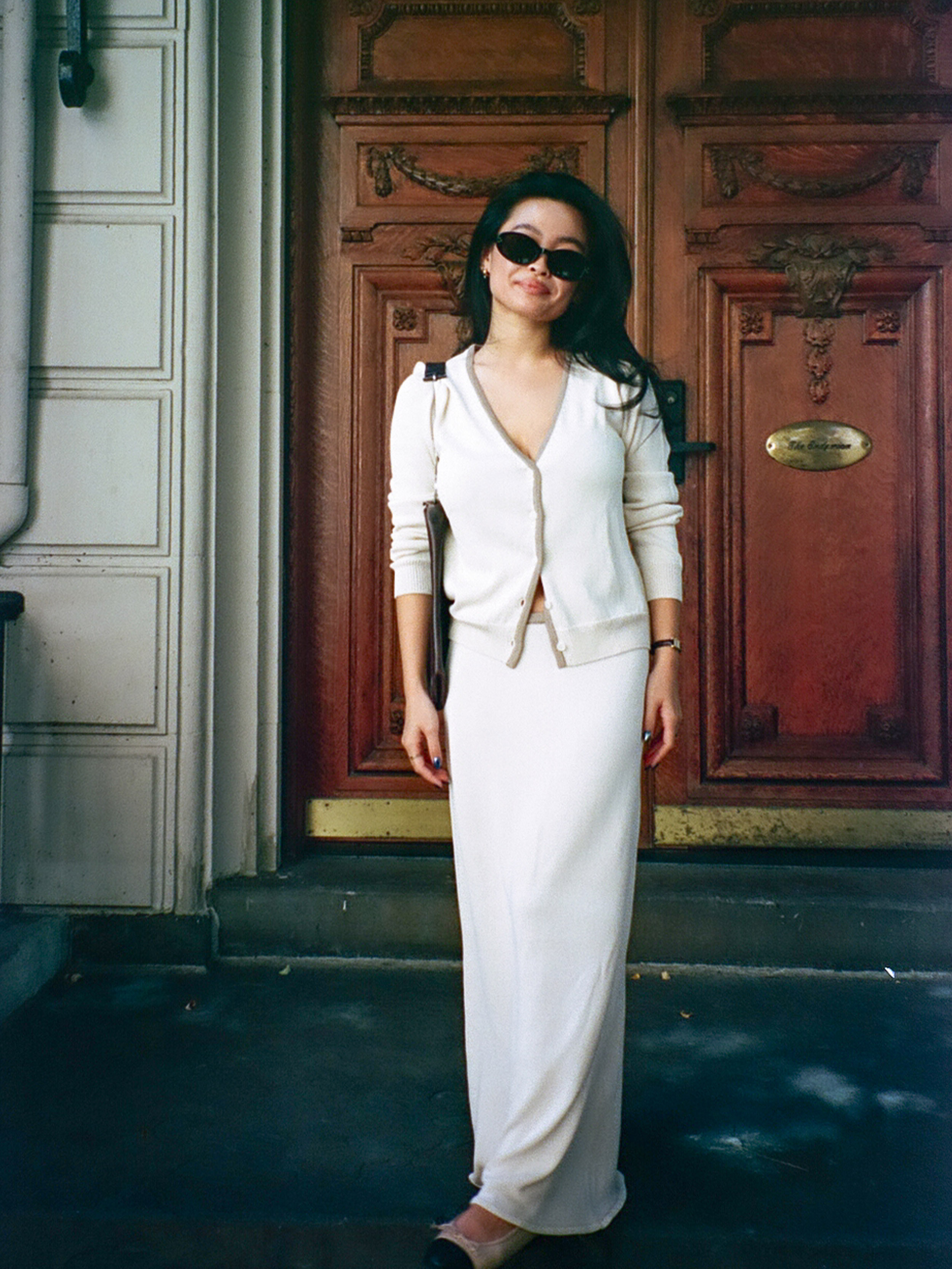 White formal cardigan hotsell