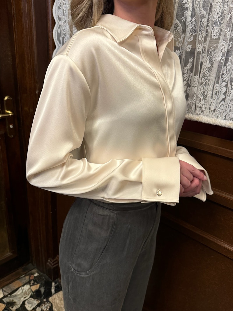 Satin Shirt Ivory