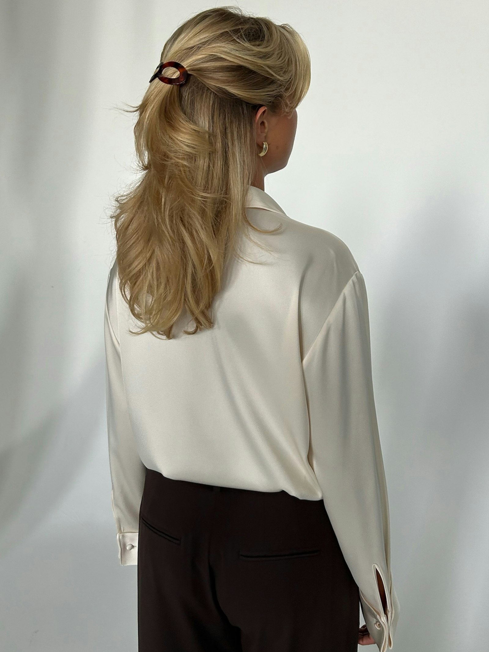 Satin Shirt Ivory