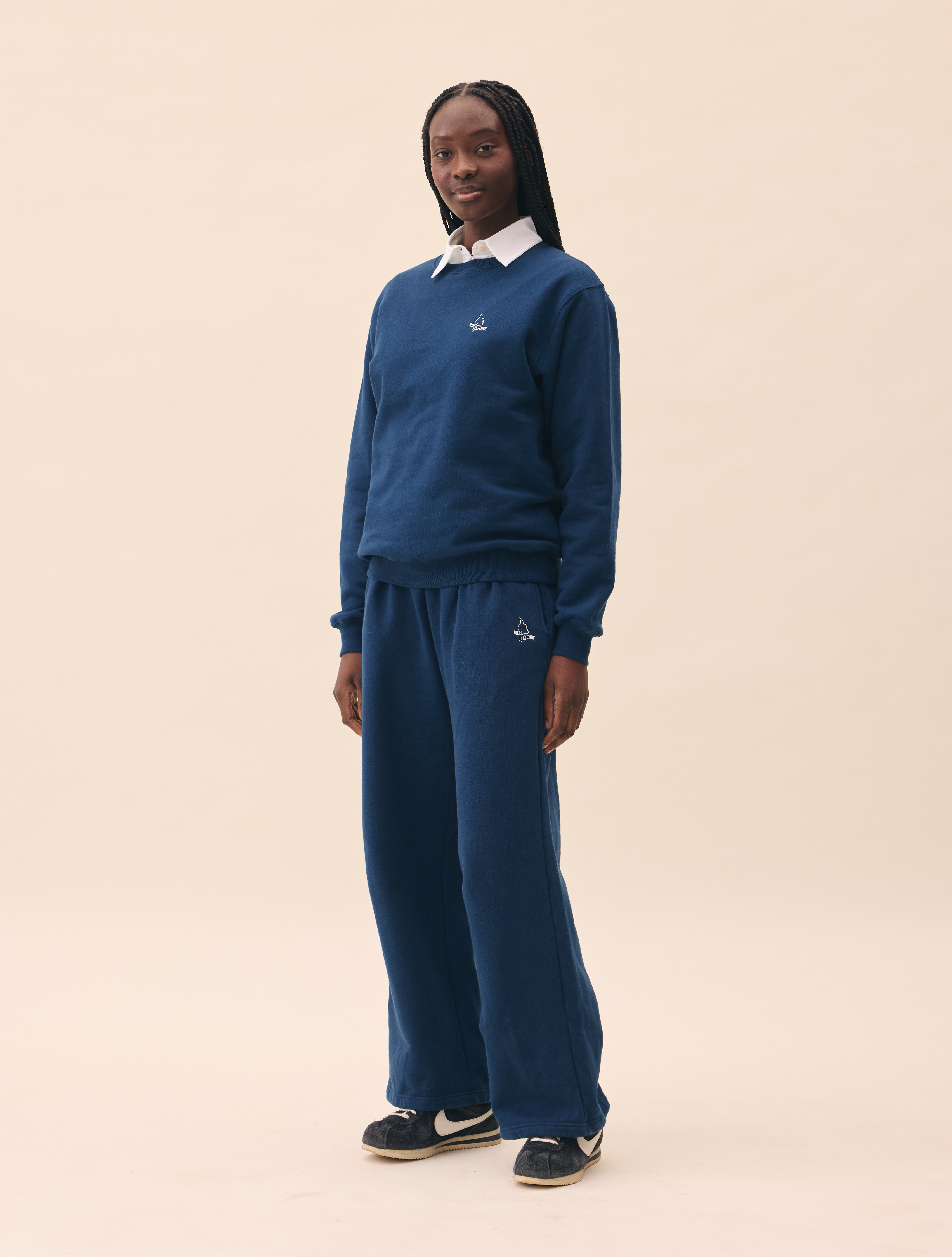 ☆NERDY☆ Women's Souffle Wide Sweatpants Pale Blue ノルディ NERDY W'S SOUFFLE WIDE SWEATPANTS （PALE BLUE