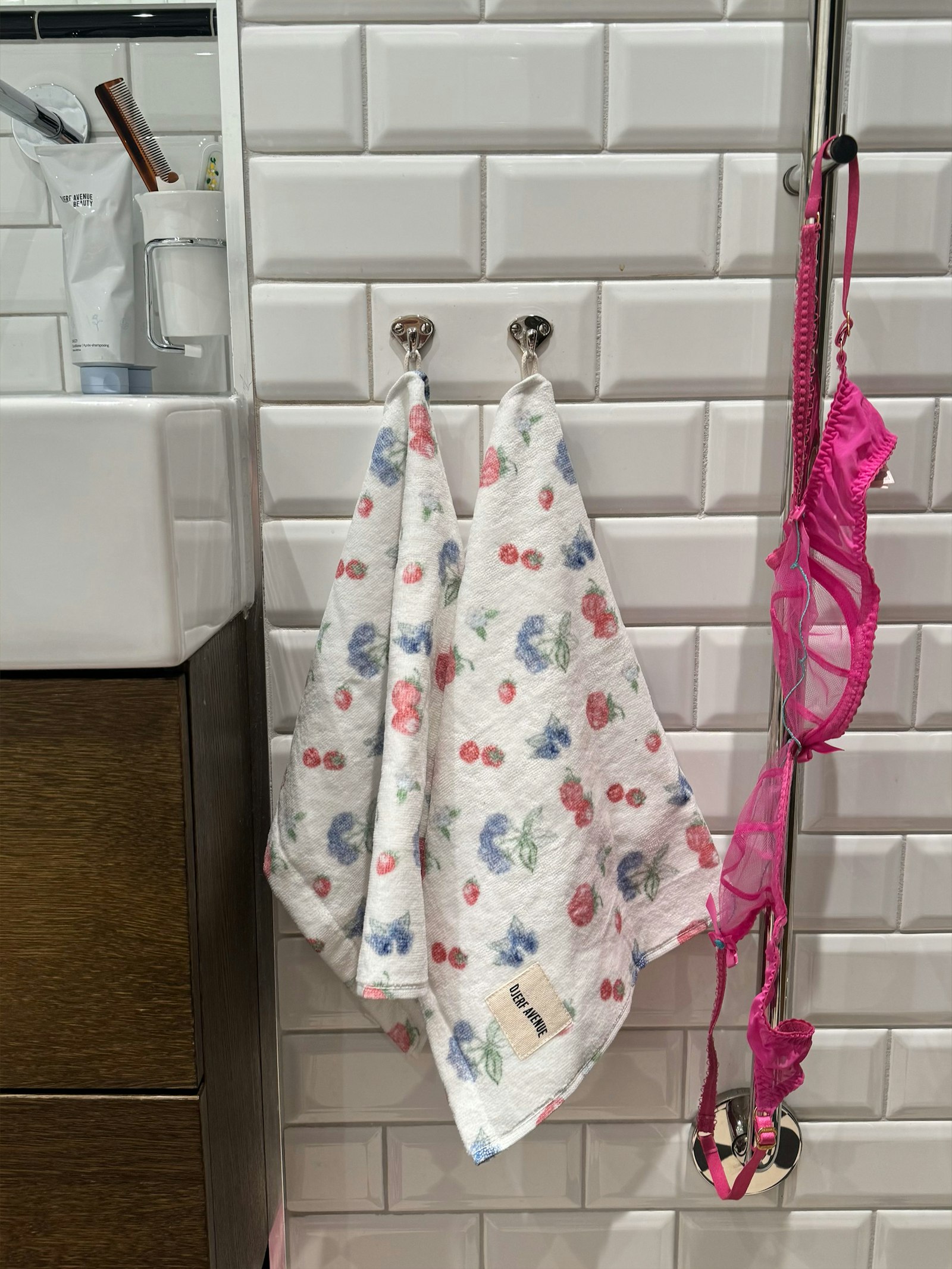 Small Printed Towel Set Summer Berries