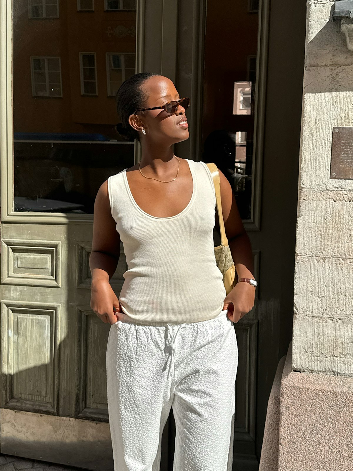 Knitted Tank Top Ivory