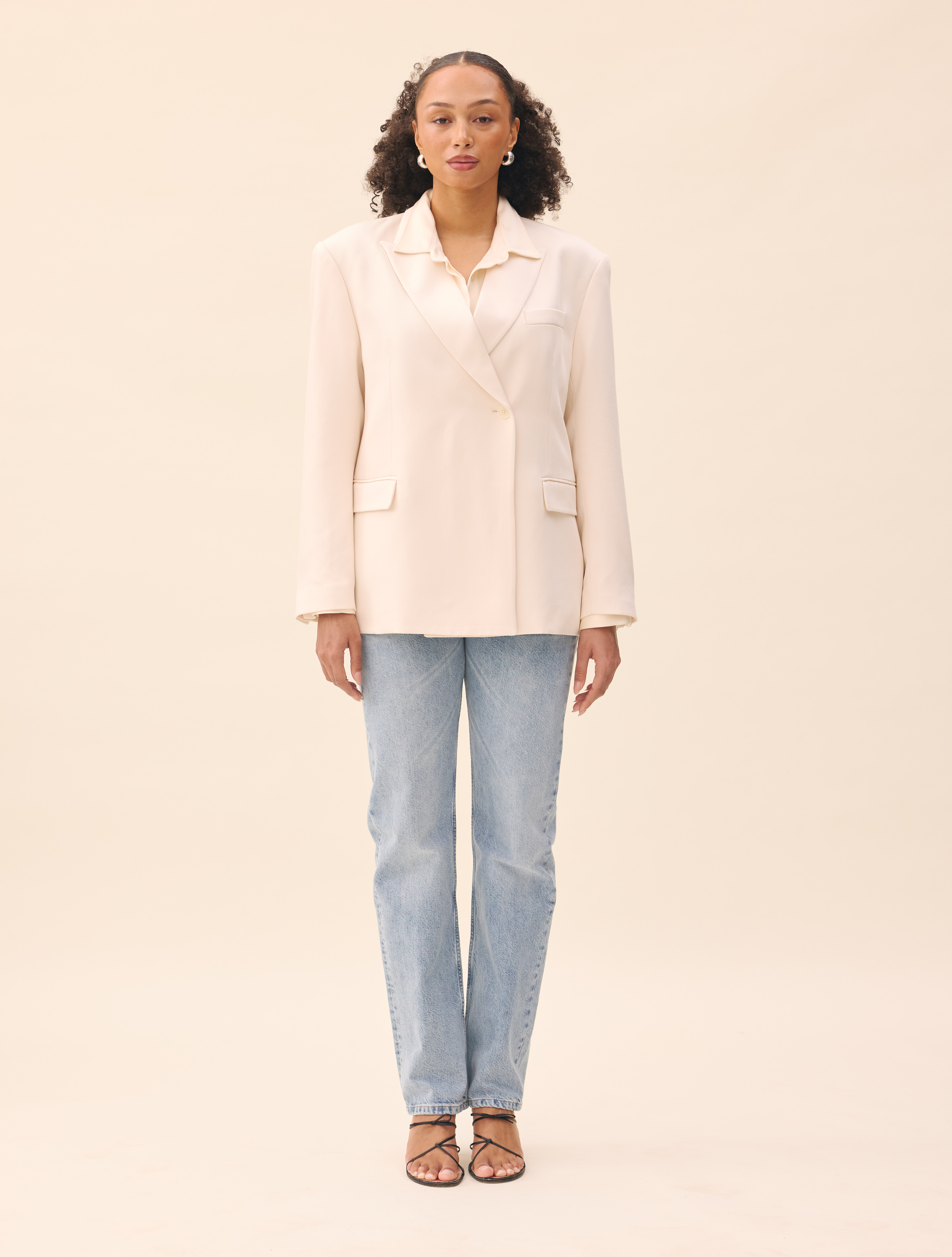 Occasion Blazer White - White | Djerf Avenue