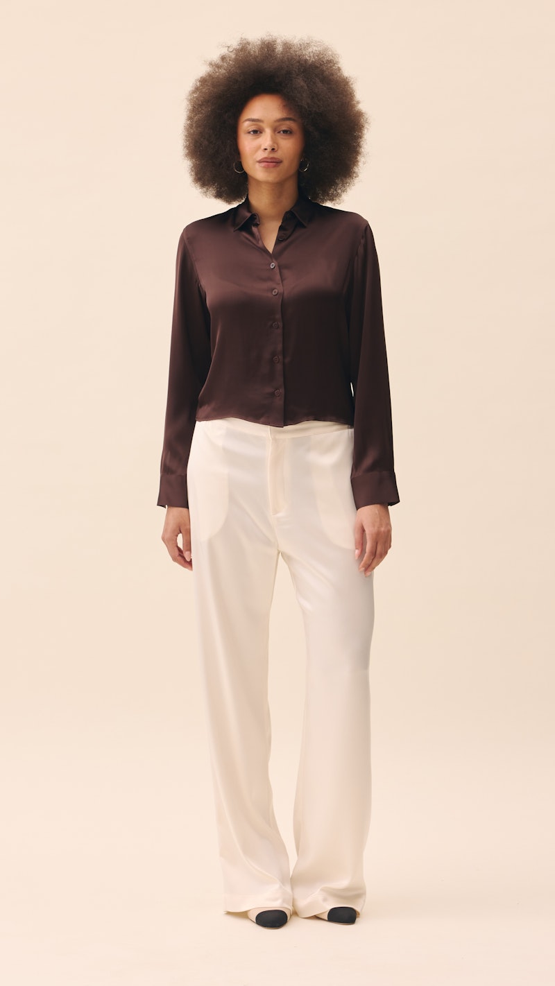 Little Viscose Shirt Dark Mocha