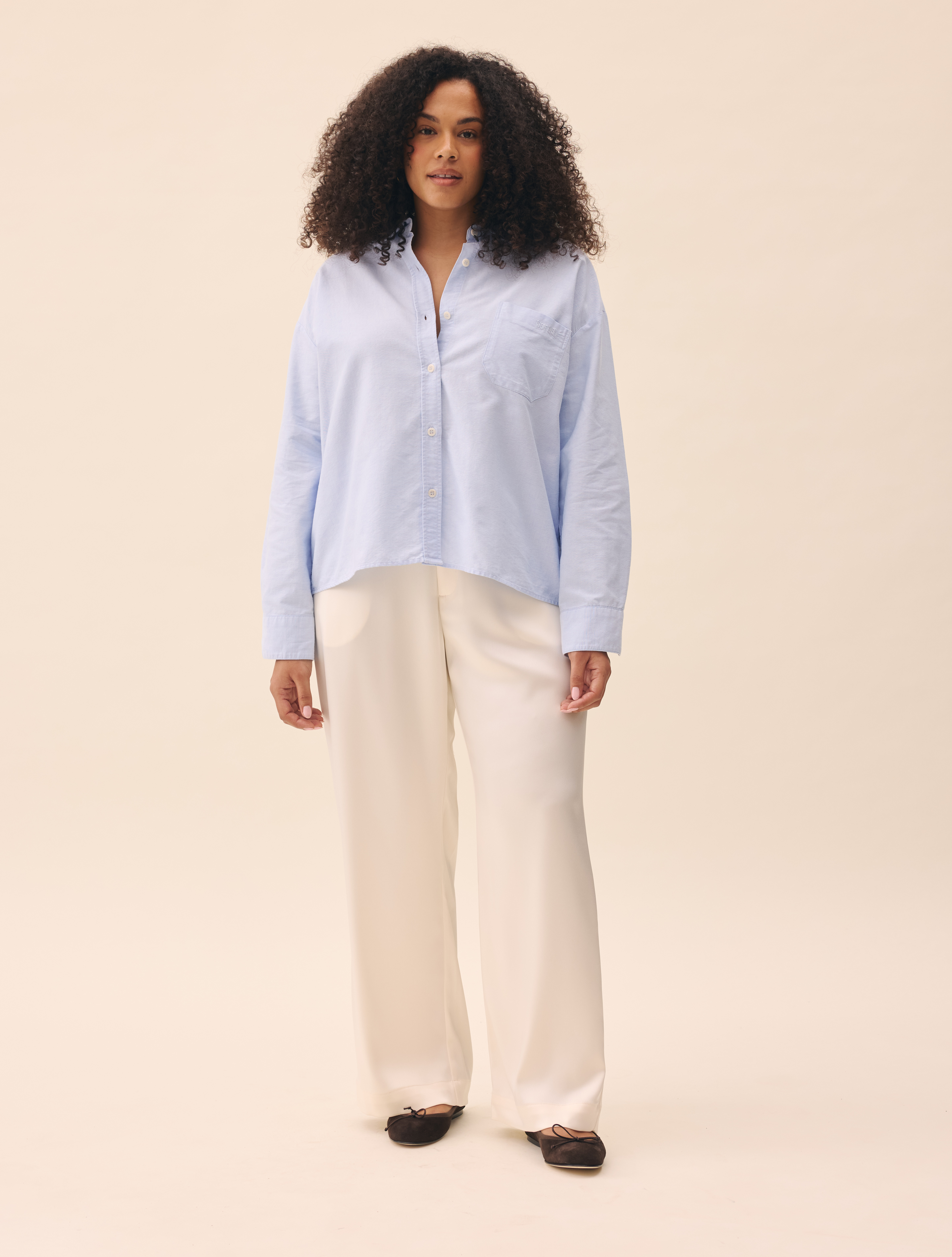Satin Pants Ivory - Ivory | Djerf Avenue