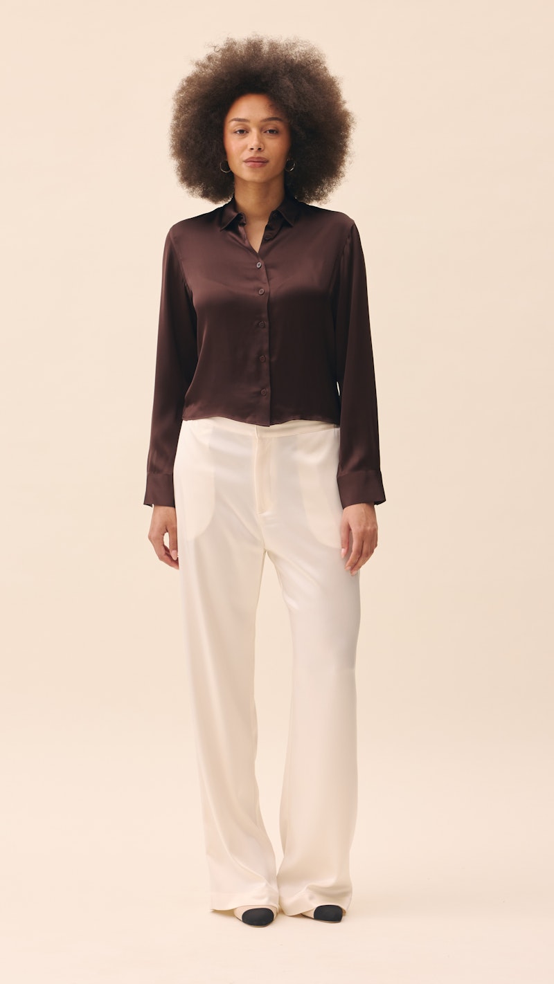 Satin Pants Ivory