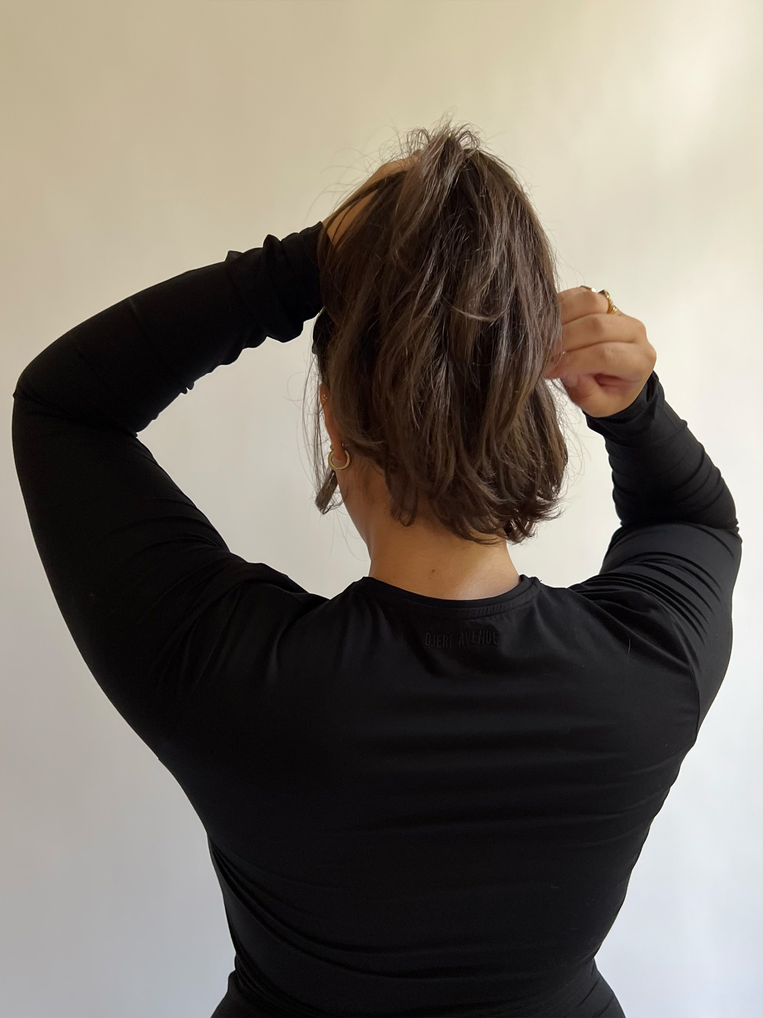 Daily Long Sleeve Top Black | Djerf Avenue