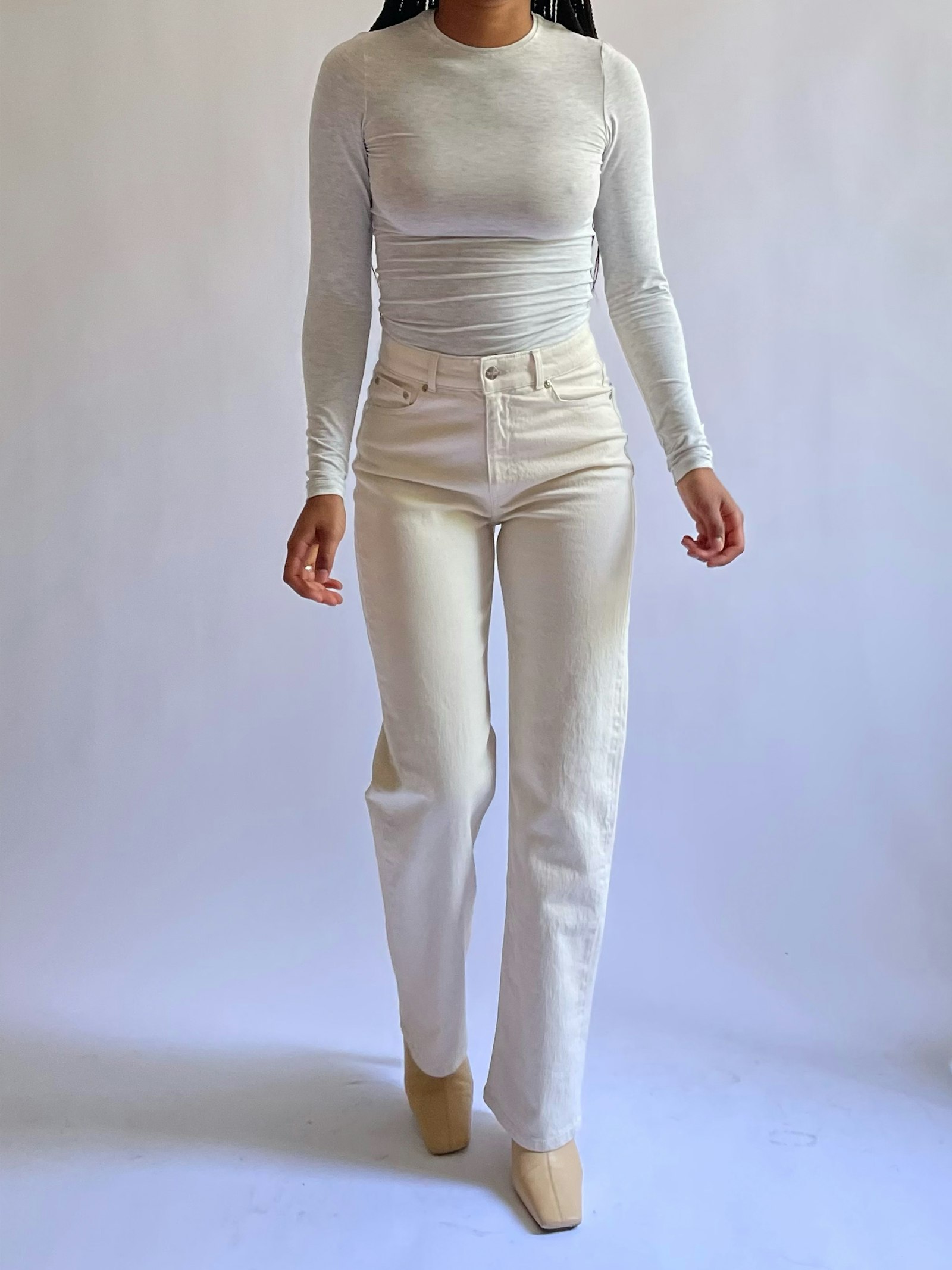 Daily Long Sleeve Top Grey Melange