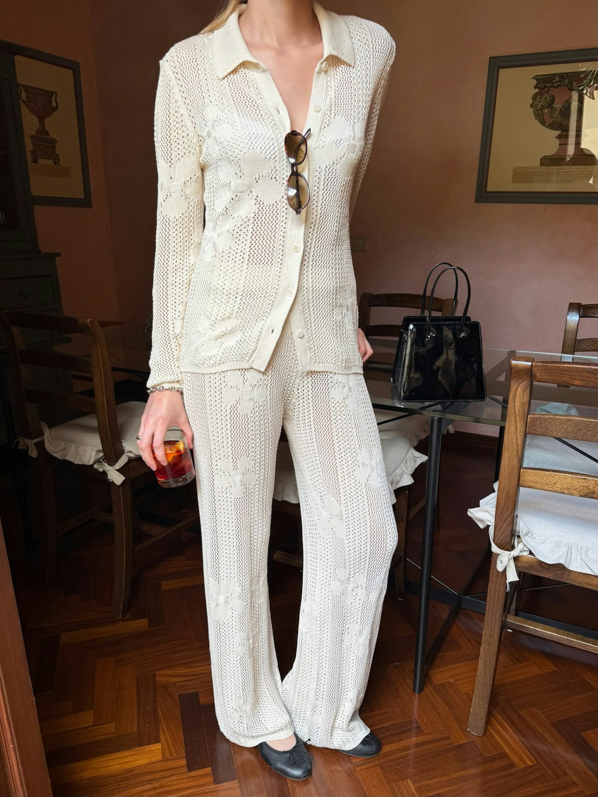 Flower Pants Ivory