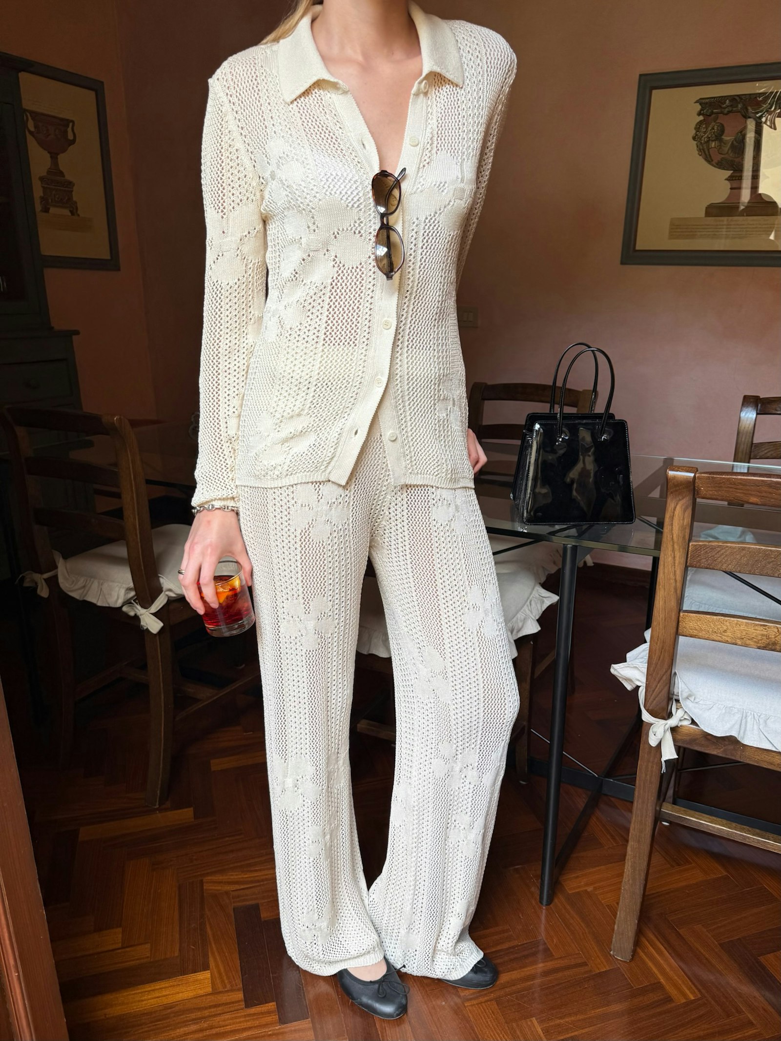 Flower Pants Ivory