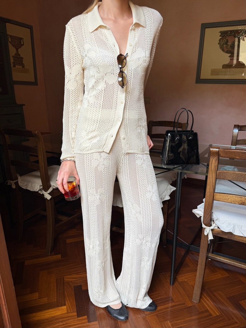 Flower Pants Ivory
