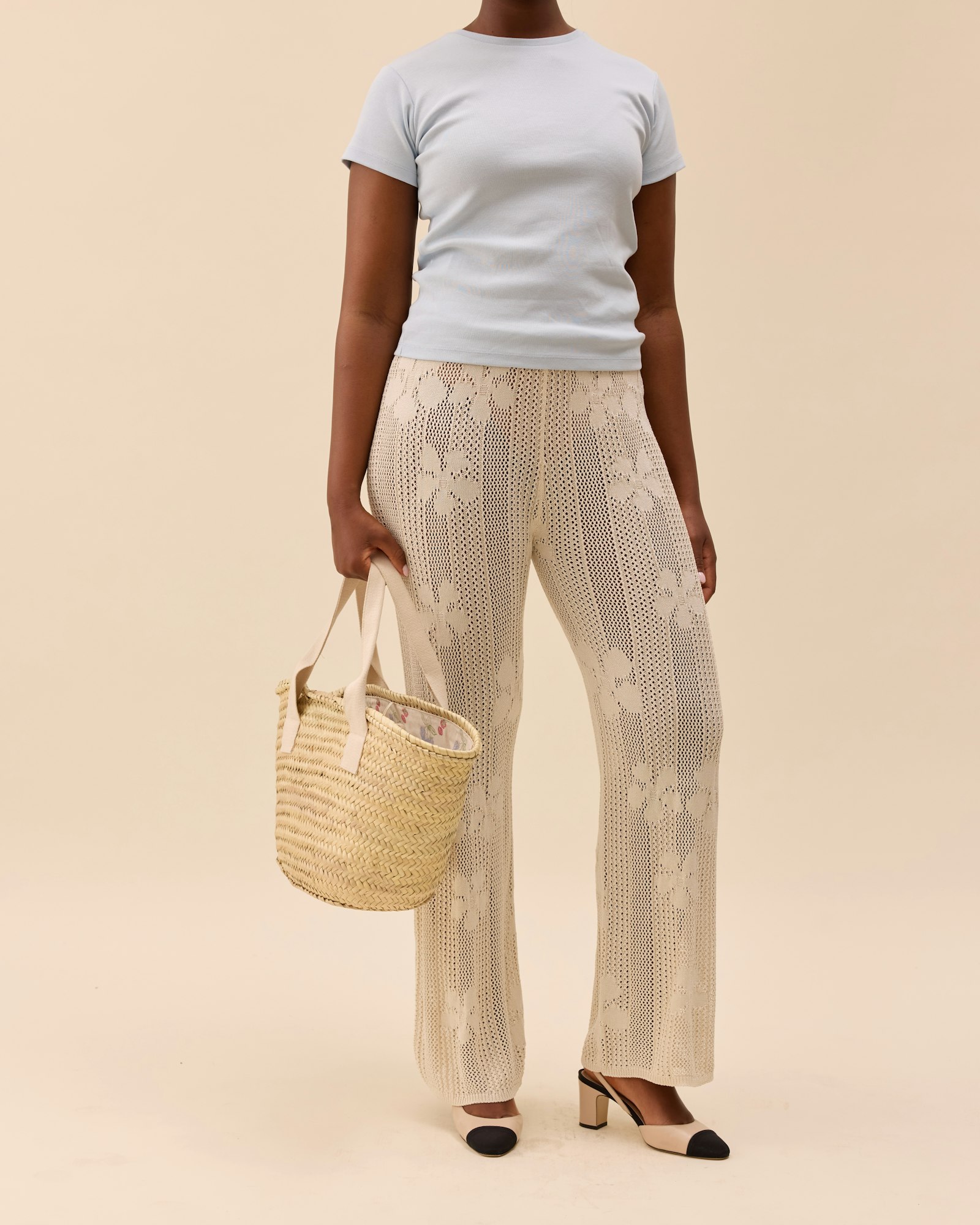 Flower Pants Ivory