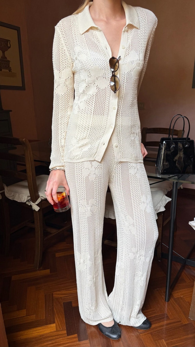 Flower Pants Ivory