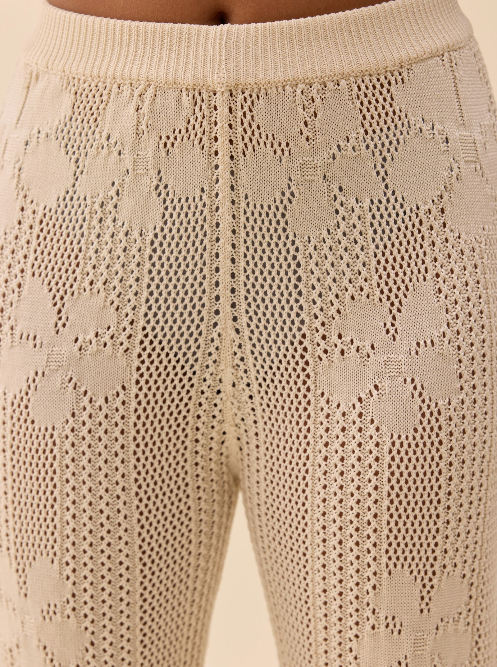 Flower Pants Ivory
