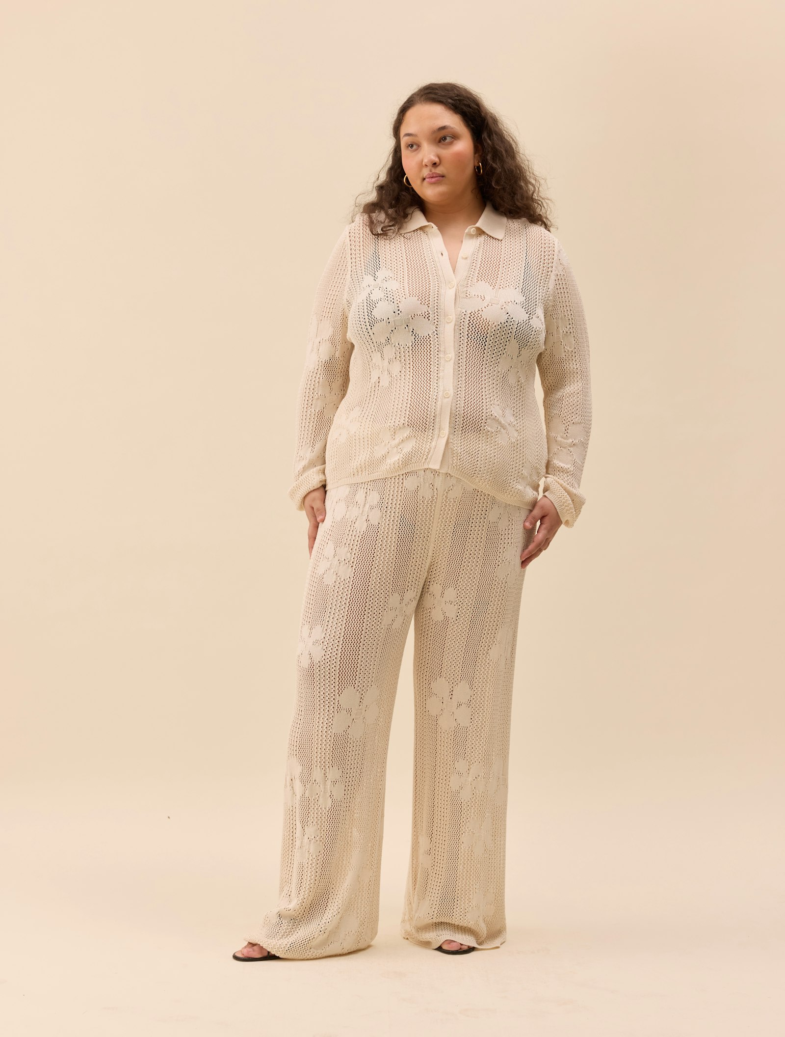 Flower Pants Ivory