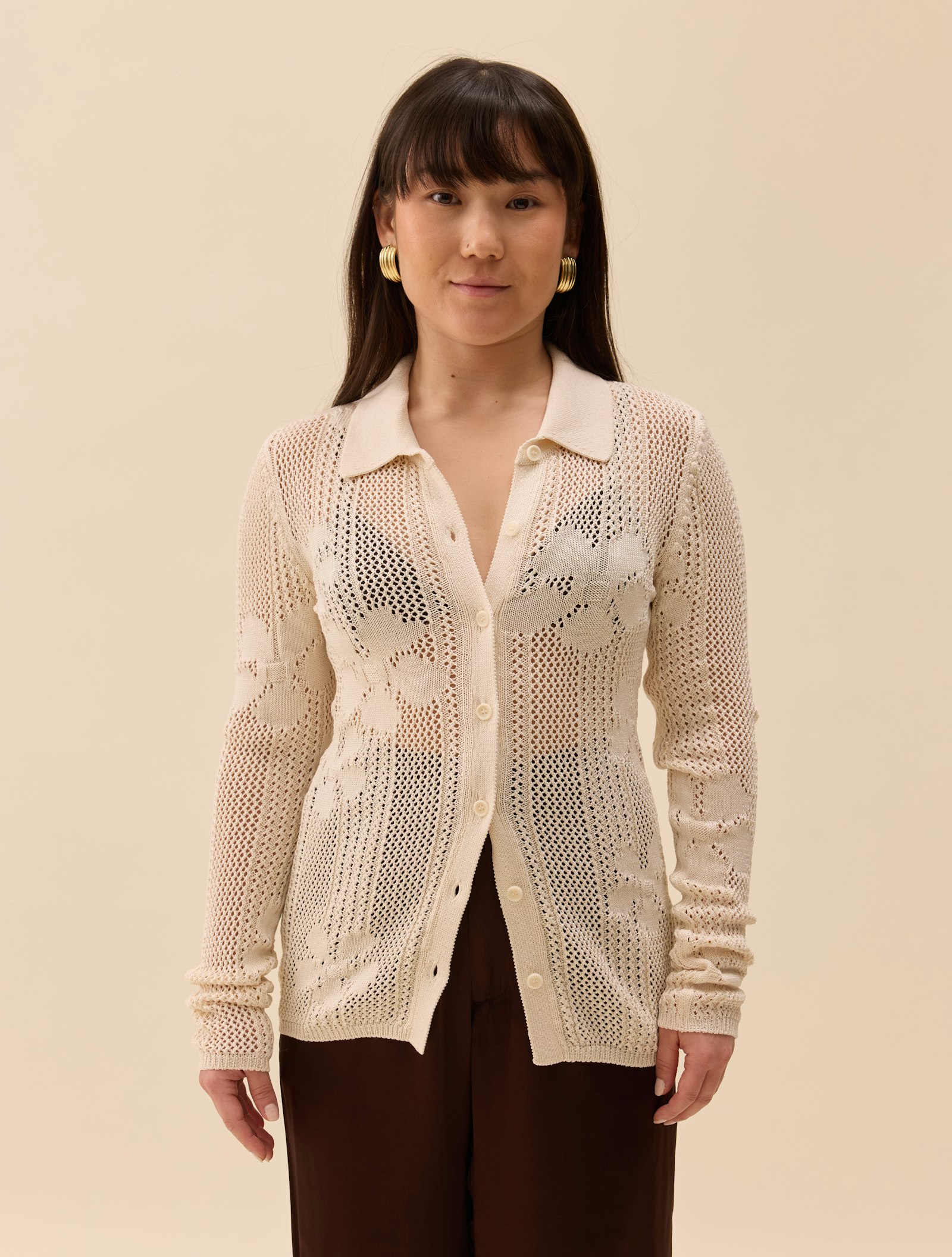 Flower Shirt Ivory
