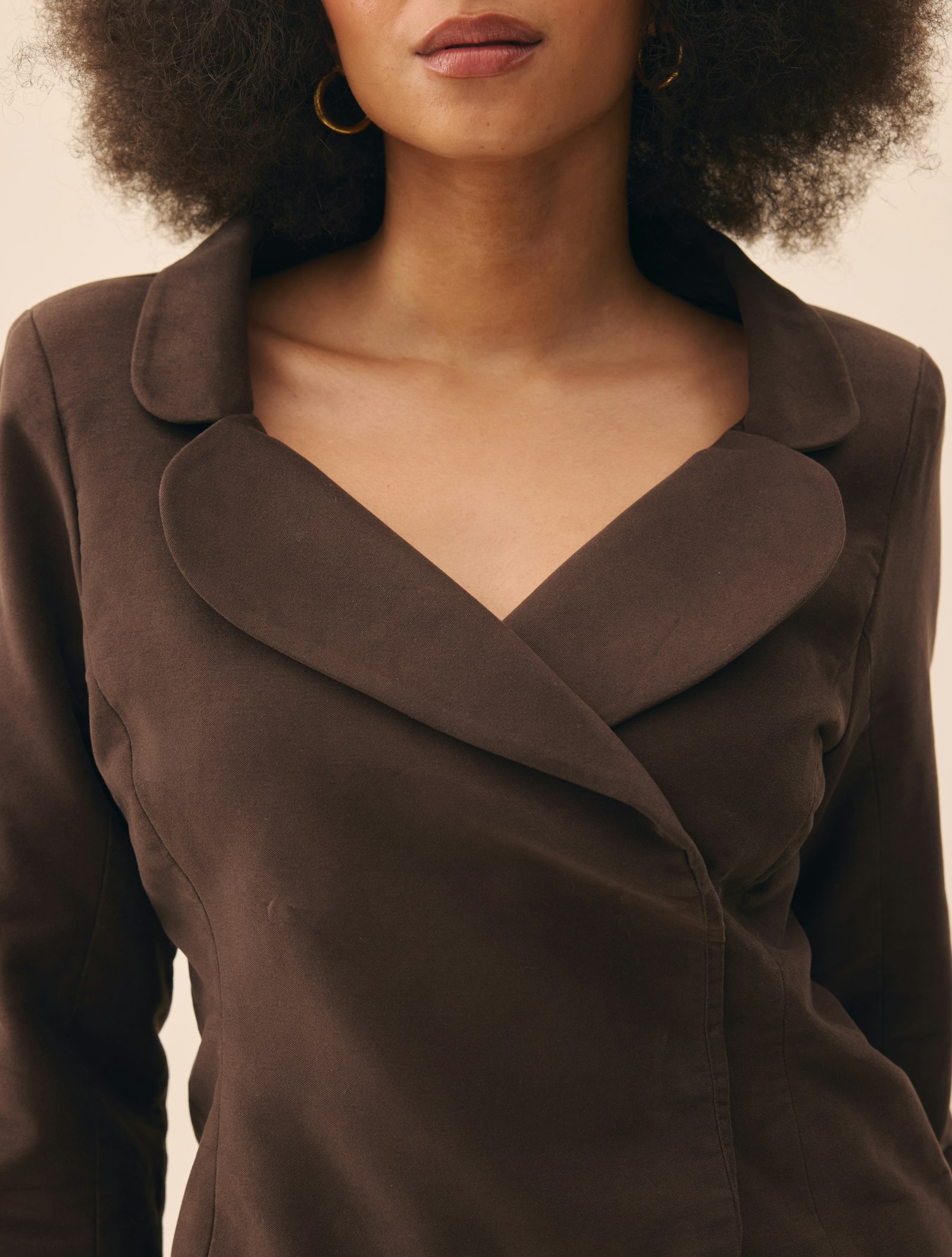 Moleskin Blazer Brown