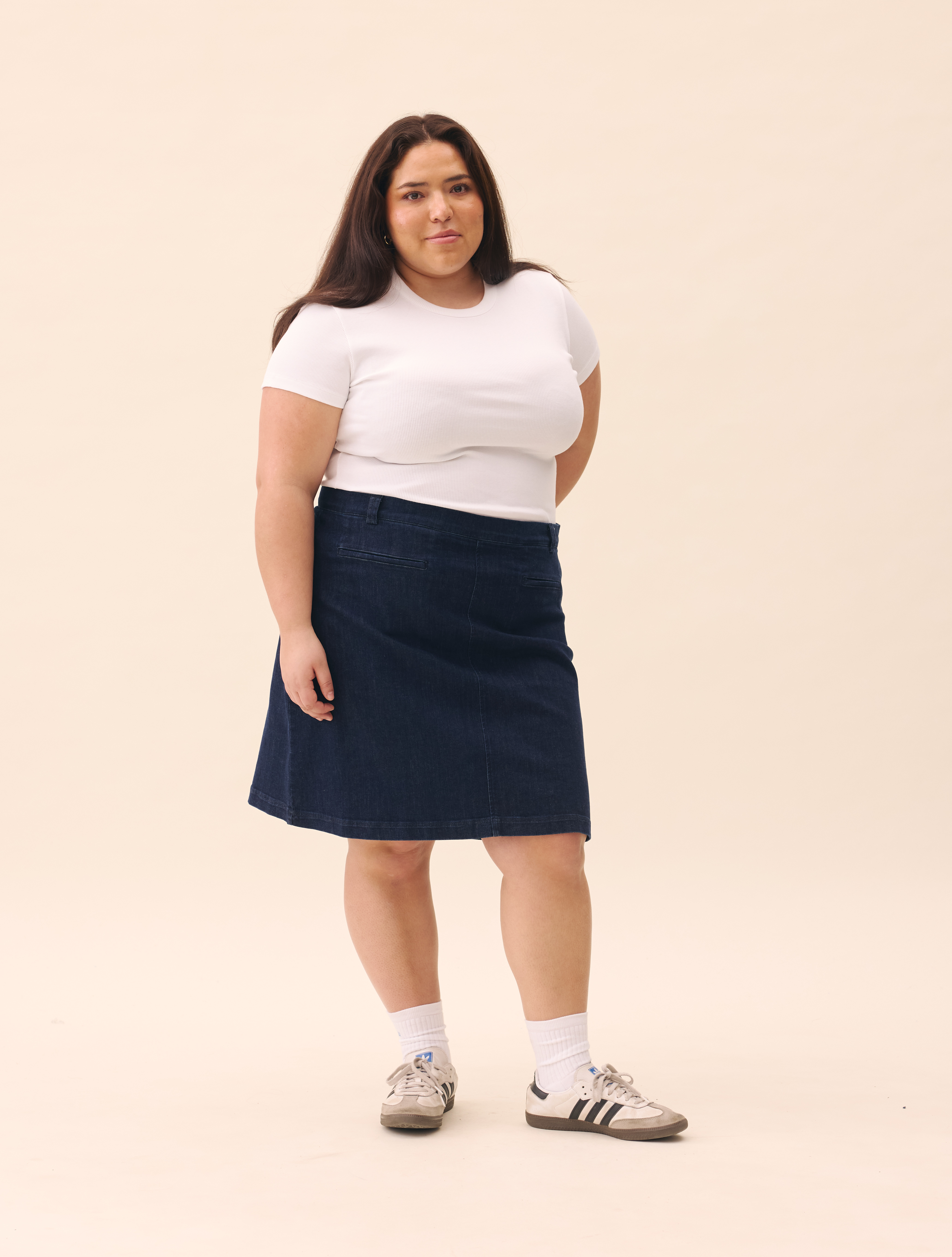Denim A-line Skirt Midnight Blue - Midnight Blue | Djerf Avenue Denim A-line Skirt Midnight Blue - Midnight Blue | Djerf Avenue