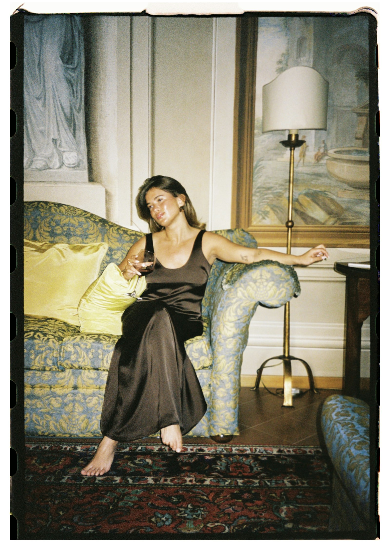 Satin Viscose Dress Dark Mocha