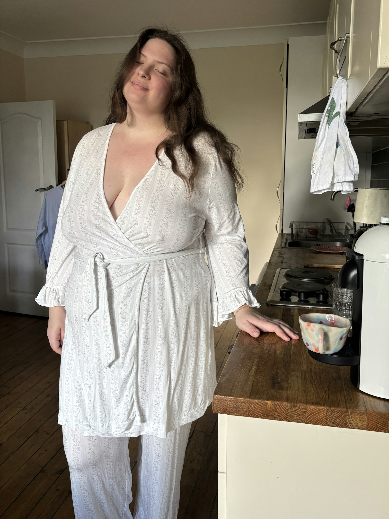 Go Slow Short Robe Lilac Dreams