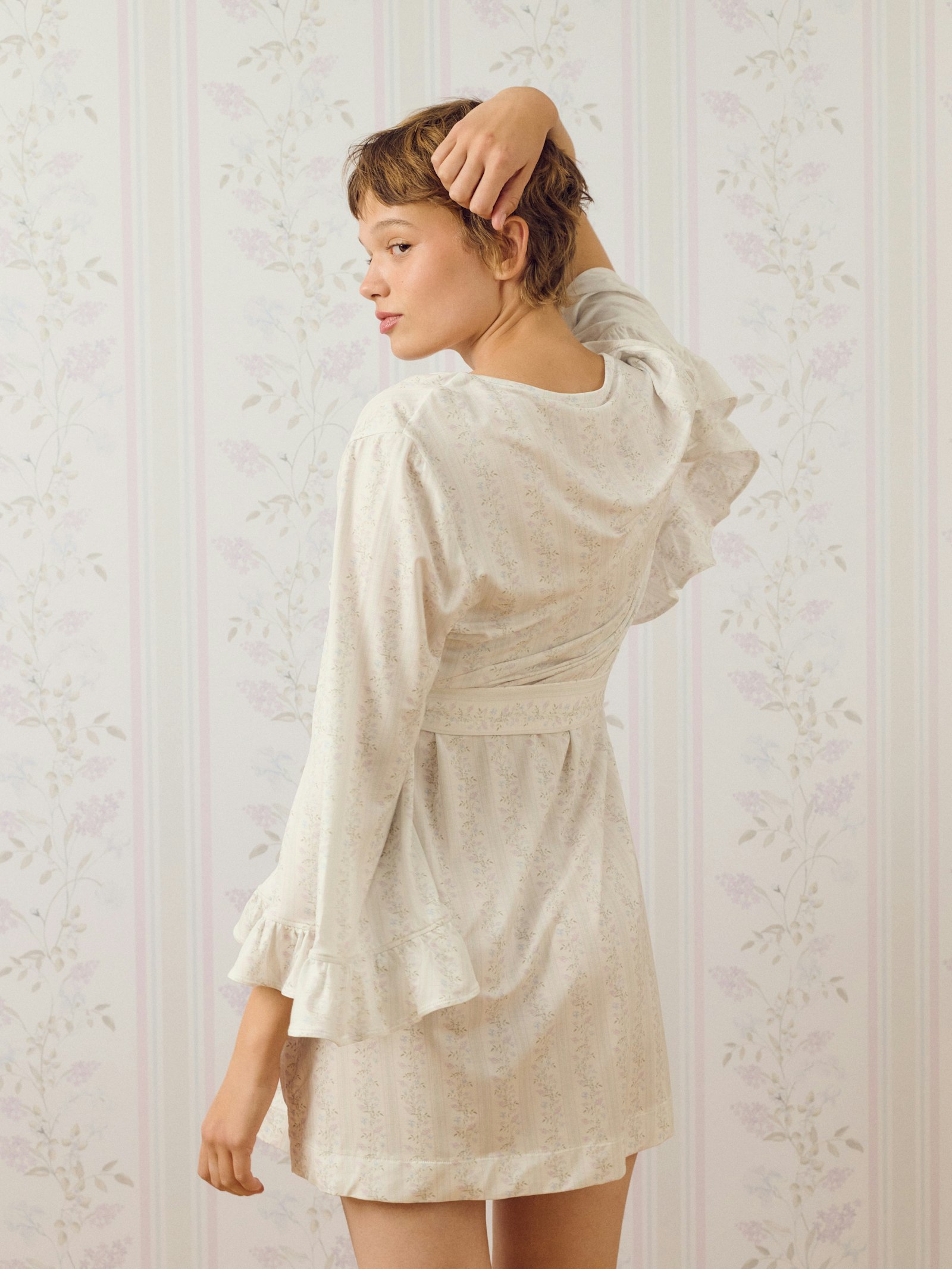Go Slow Short Robe Lilac Dreams