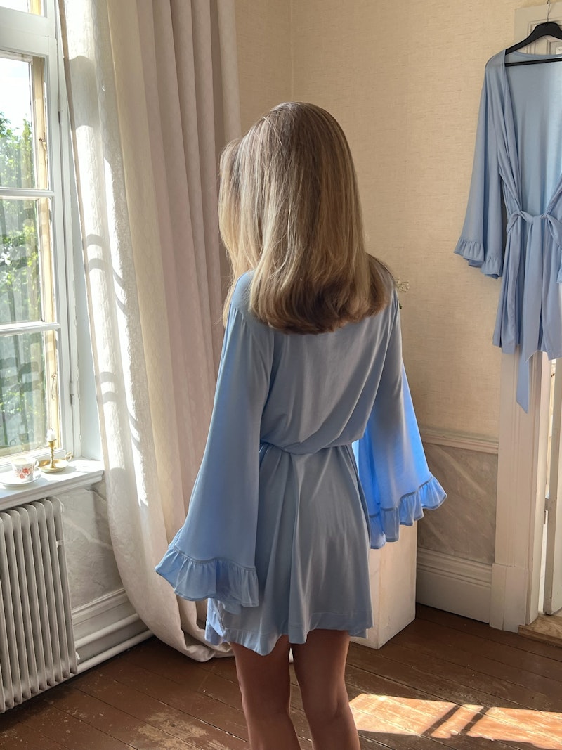 Go Slow Short Robe Blue