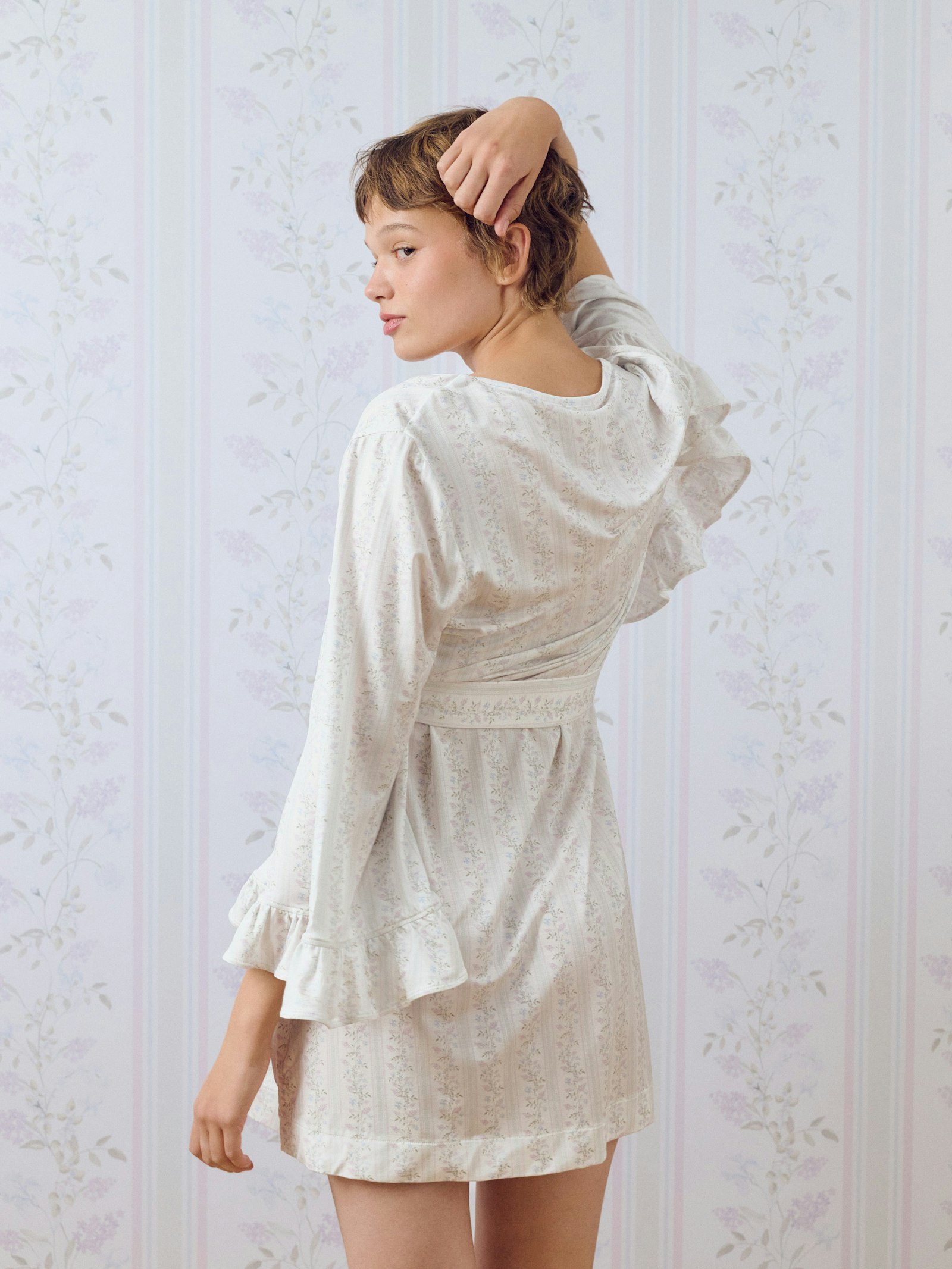 Go Slow Short Robe Lilac Dreams