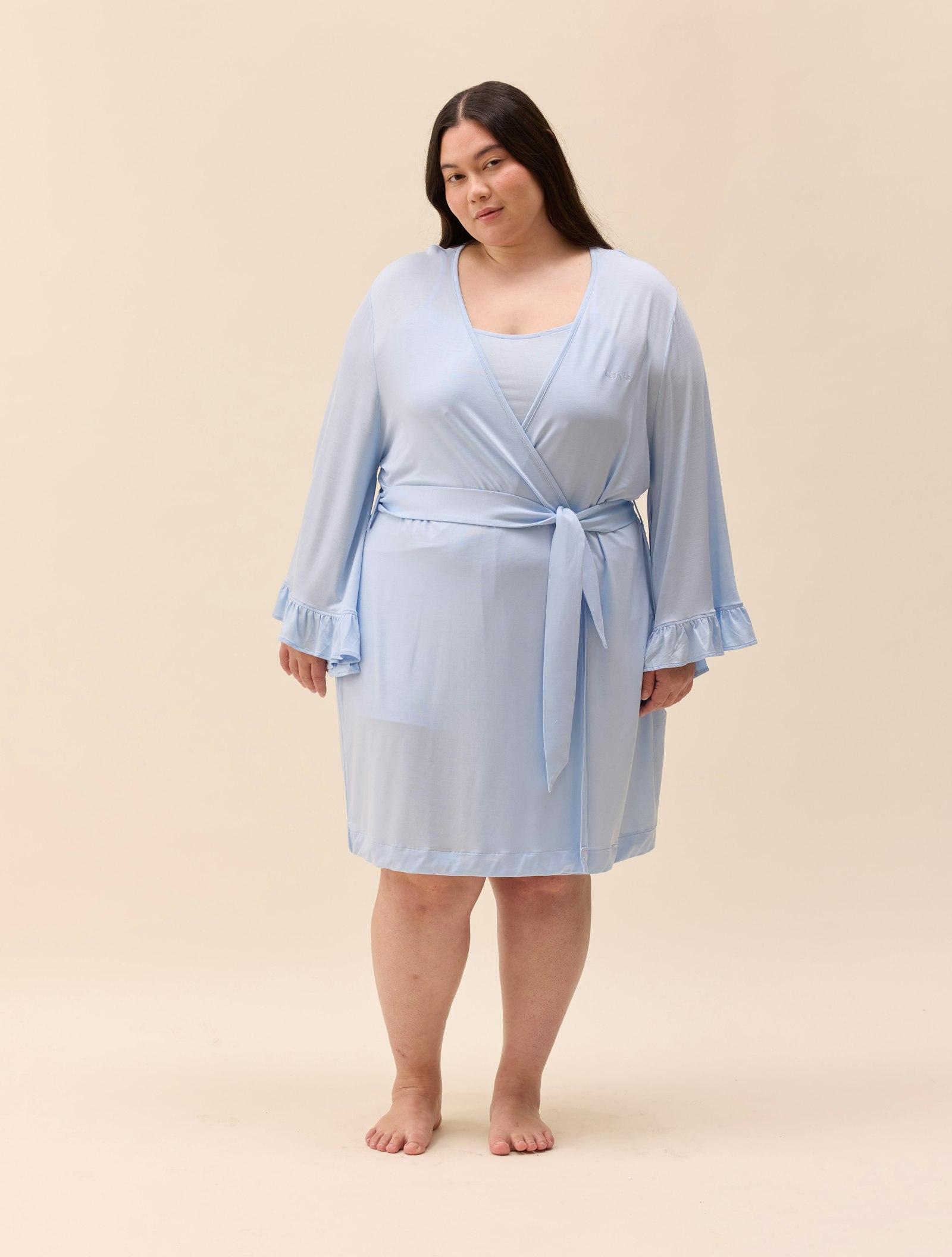 Go Slow Short Robe Blue