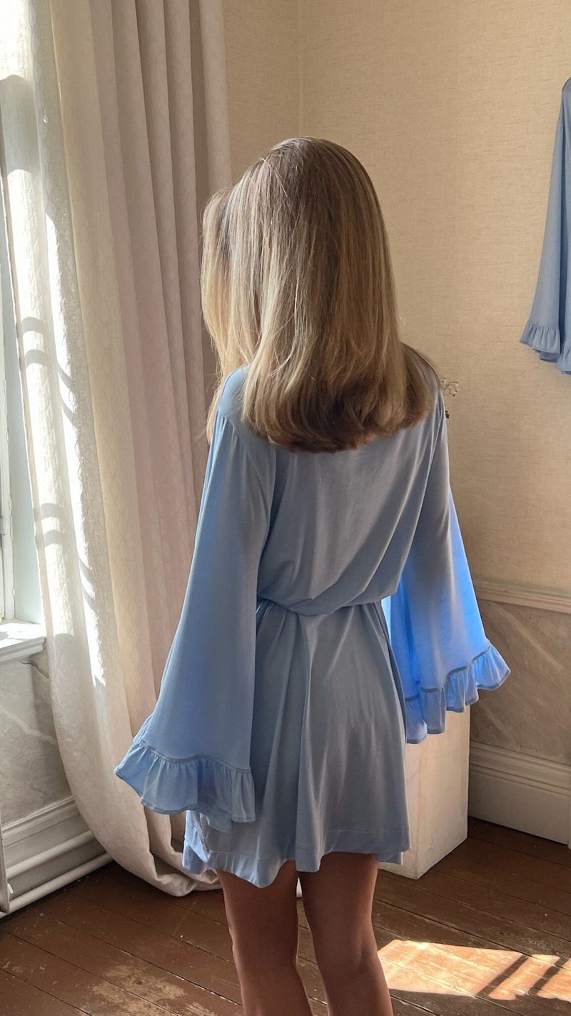 Go Slow Short Robe Blue
