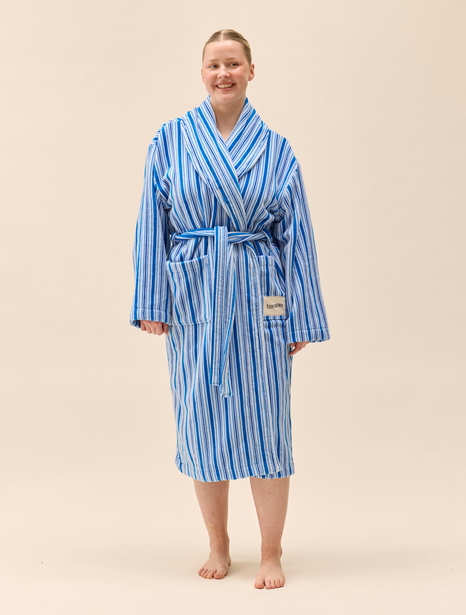 Essential Robe Blue Stripe